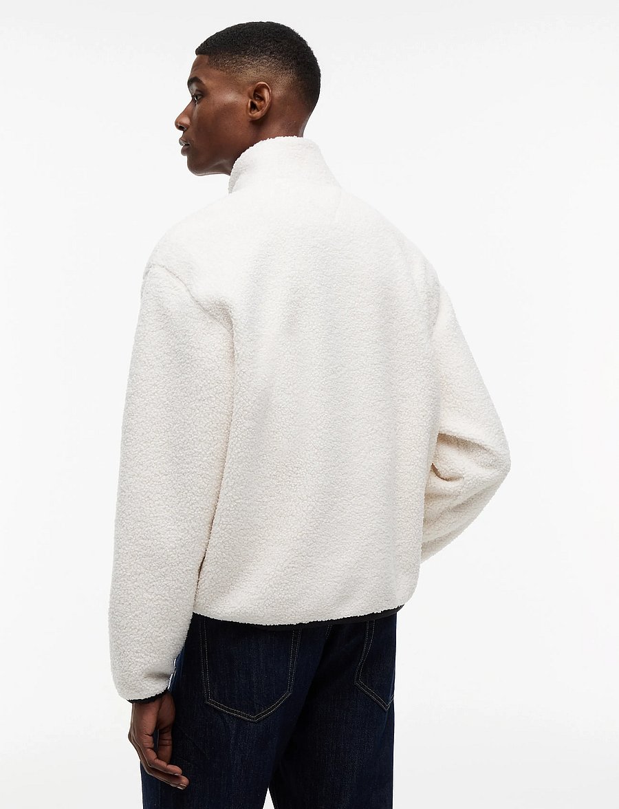 Tommy Jeans - TJM RLX BADGE ZIP-THRU TEDDY EXT - teddytröjor - cream - 2