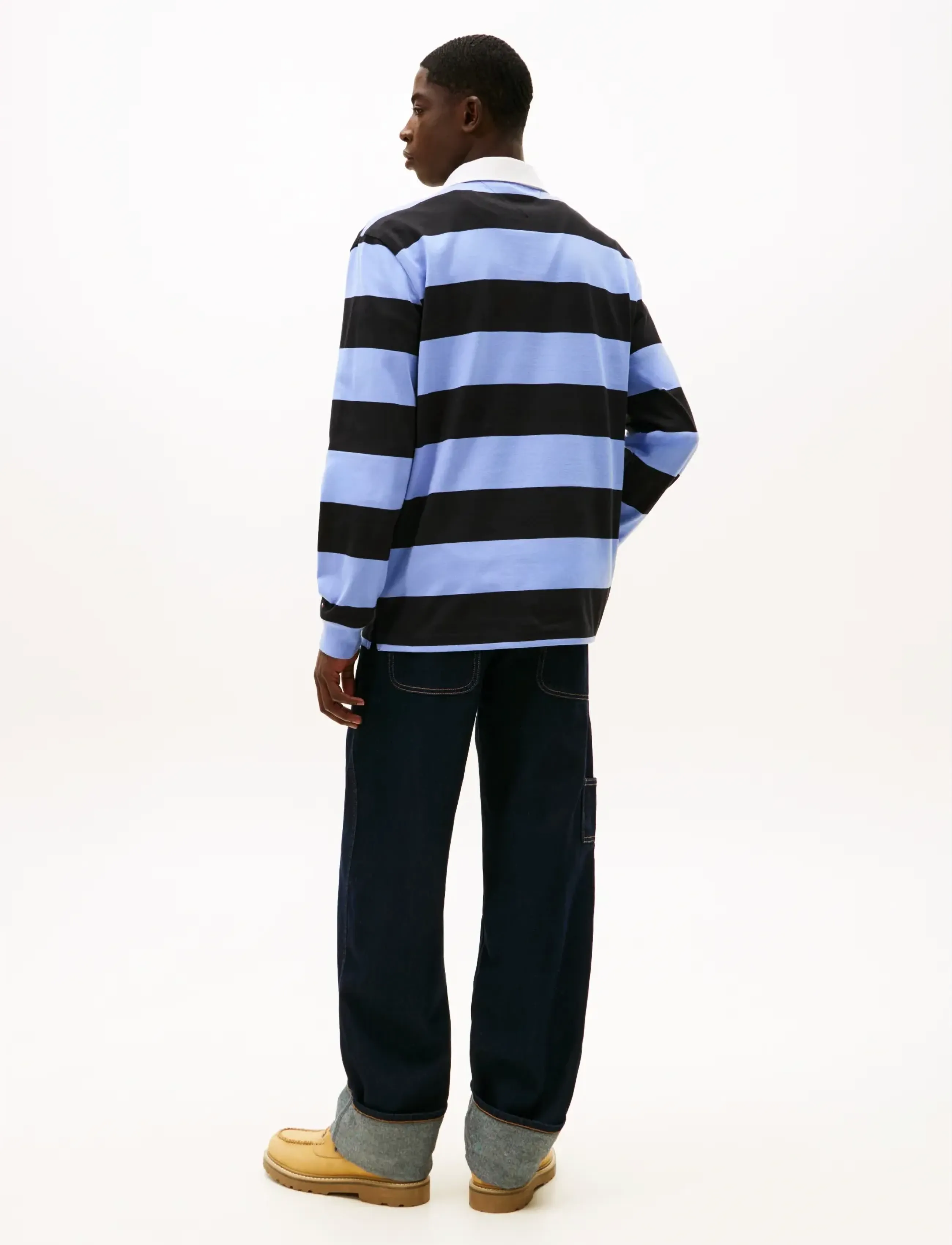 Tommy Jeans - TJM RLX STRIPE GRAPHIC RUGBY EXT - langärmelig - nordic iris stripe - 3