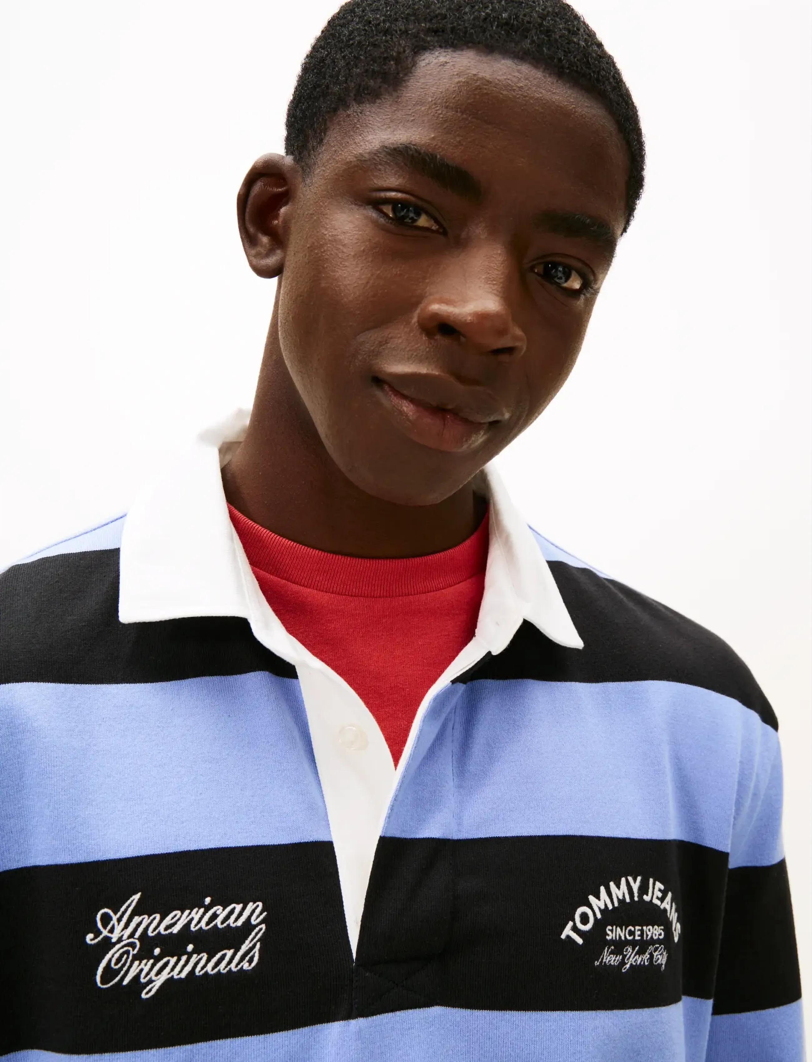 Tommy Jeans - TJM RLX STRIPE GRAPHIC RUGBY EXT - langärmelig - nordic iris stripe - 4