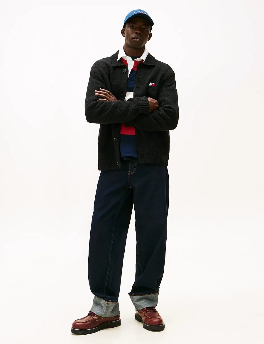 Tommy Jeans - TJM REG BADGE KNITTED CARDIGAN - kardiganid - black - 2