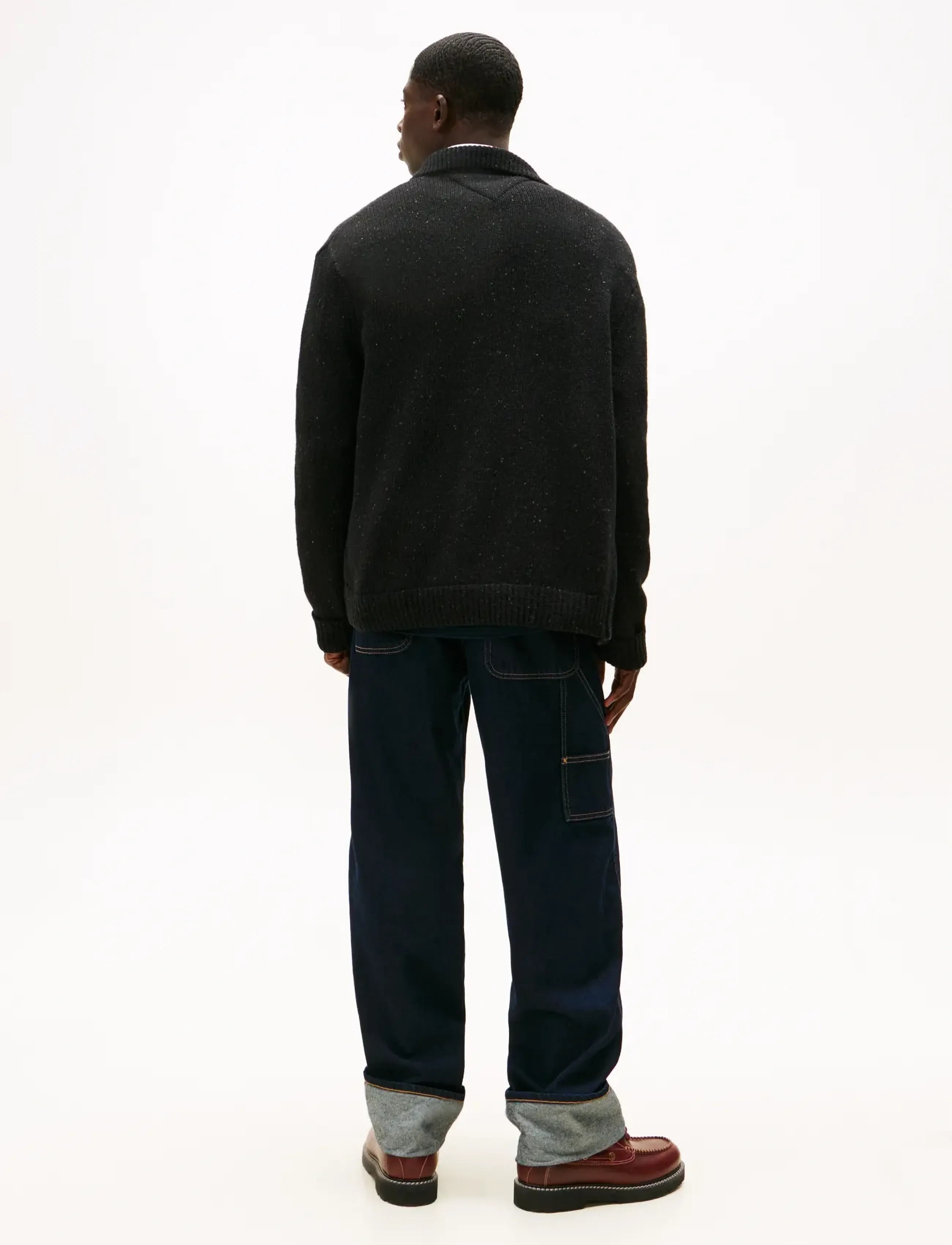 Tommy Jeans - TJM REG BADGE KNITTED CARDIGAN - cardigans - black - 3