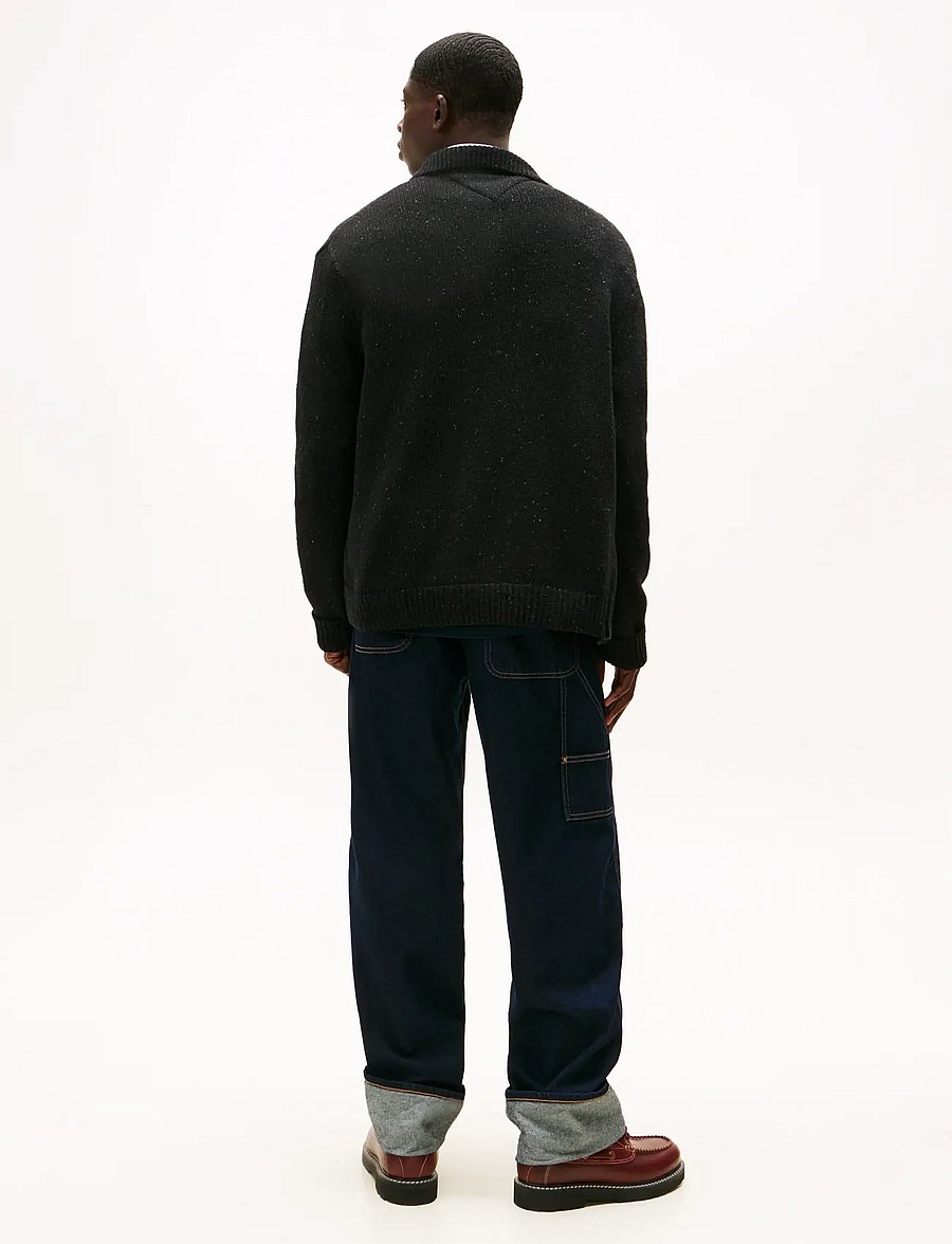 Tommy Jeans - TJM REG BADGE KNITTED CARDIGAN - kardiganid - black - 3
