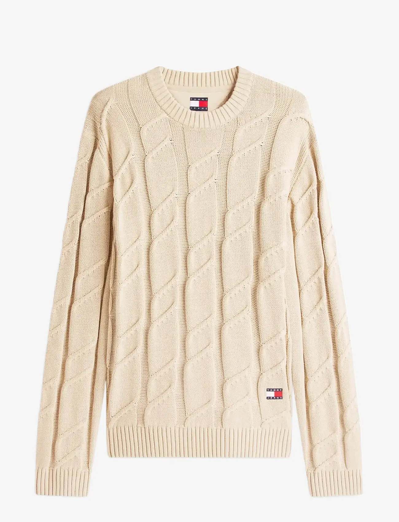 Tommy Jeans - TJM REG CHUNKY CABLE KNT SWT EXT - rundhals - gulf sand - 1
