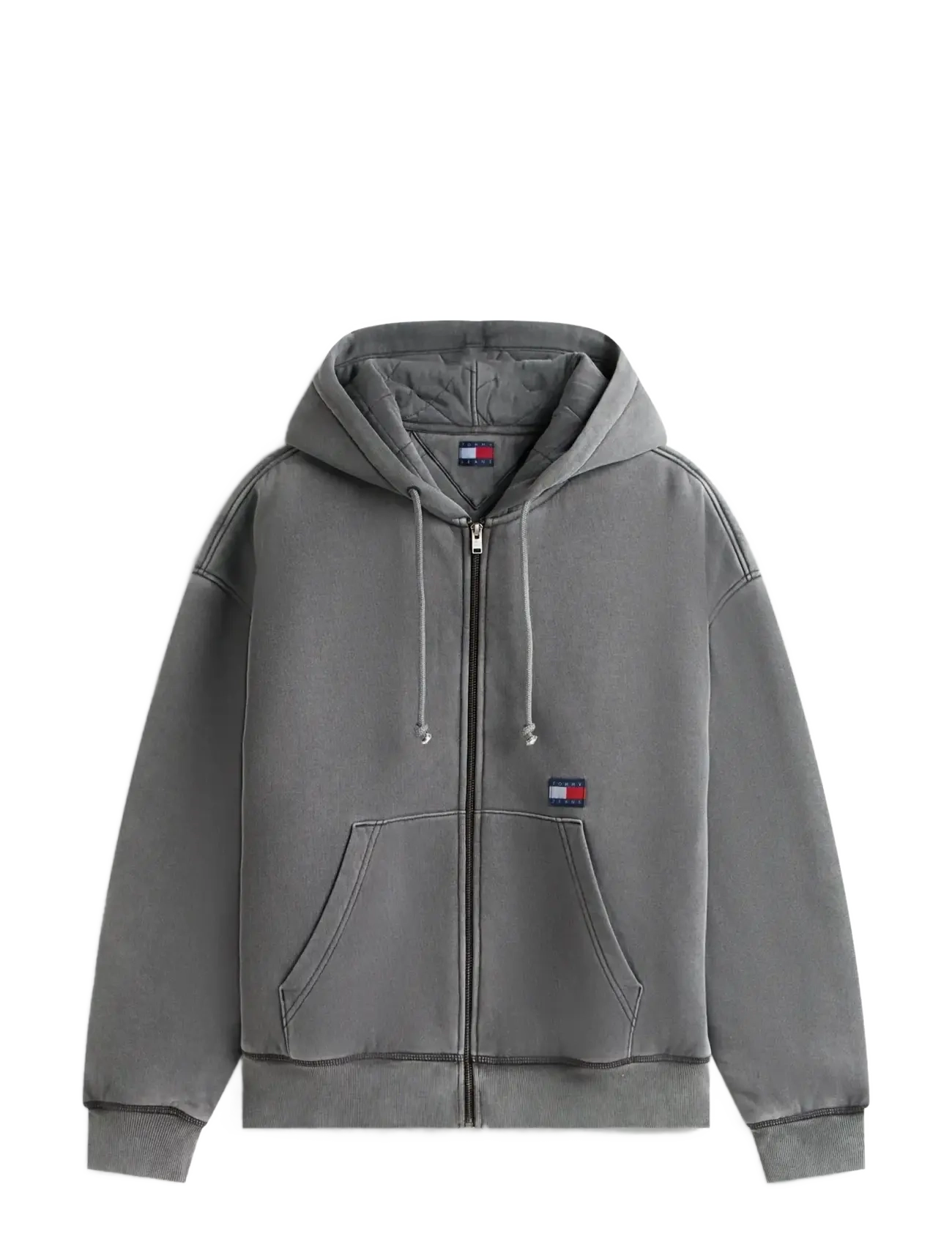 Tommy Jeans TJM 90S QUILT NEW CLASSICS FZ - Overtøj - BLACK / grey