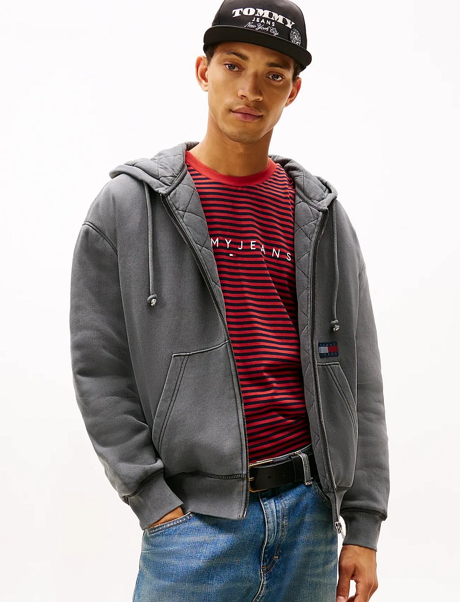 Tommy Jeans - TJM 90S QUILT NEW CLASSICS FZ - höstjackor - black - 0