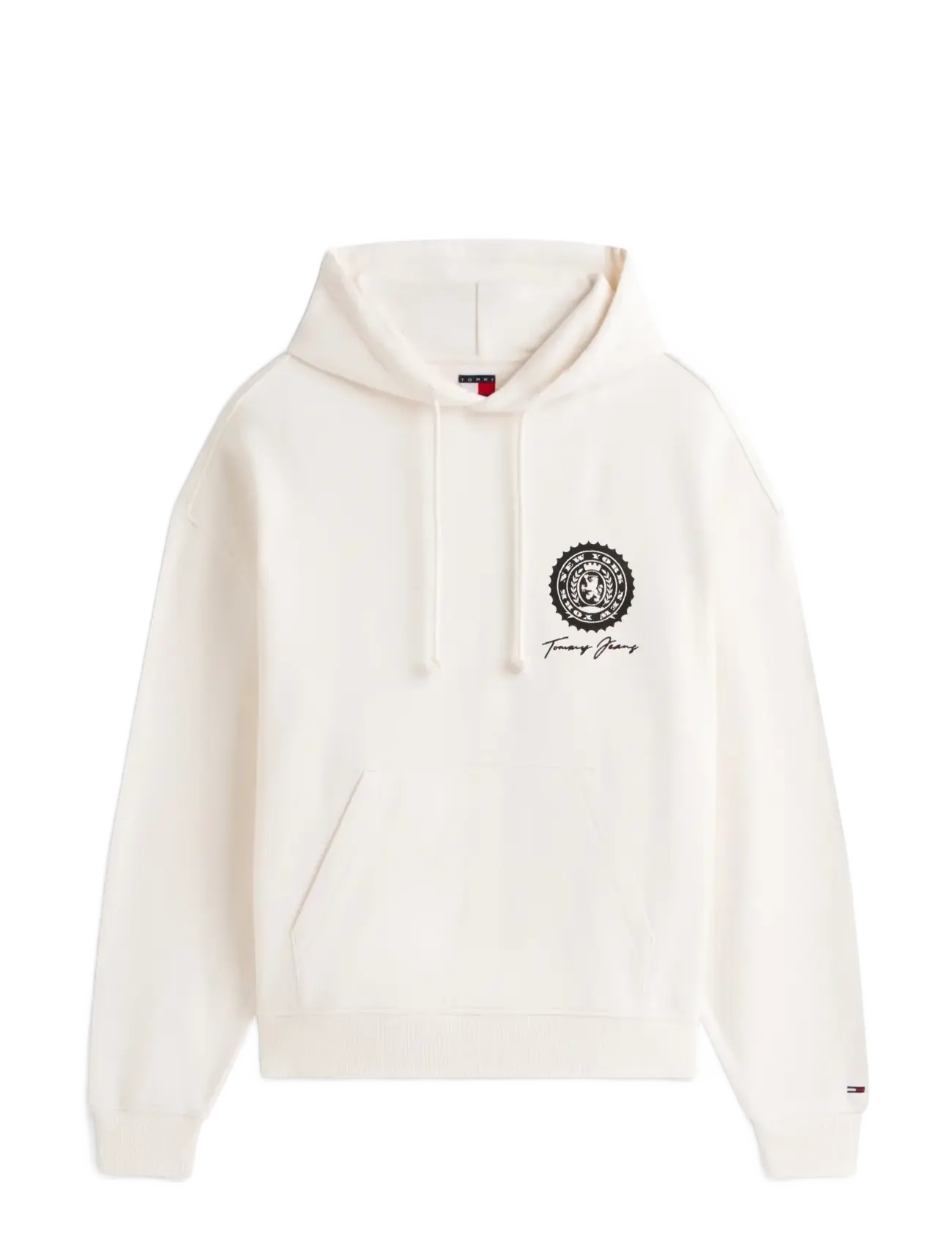 Tommy Jeans TJM 90S DOLLAR GRAPHIC HOOD EXT - Tøj - ANCIENT WHITE / cream