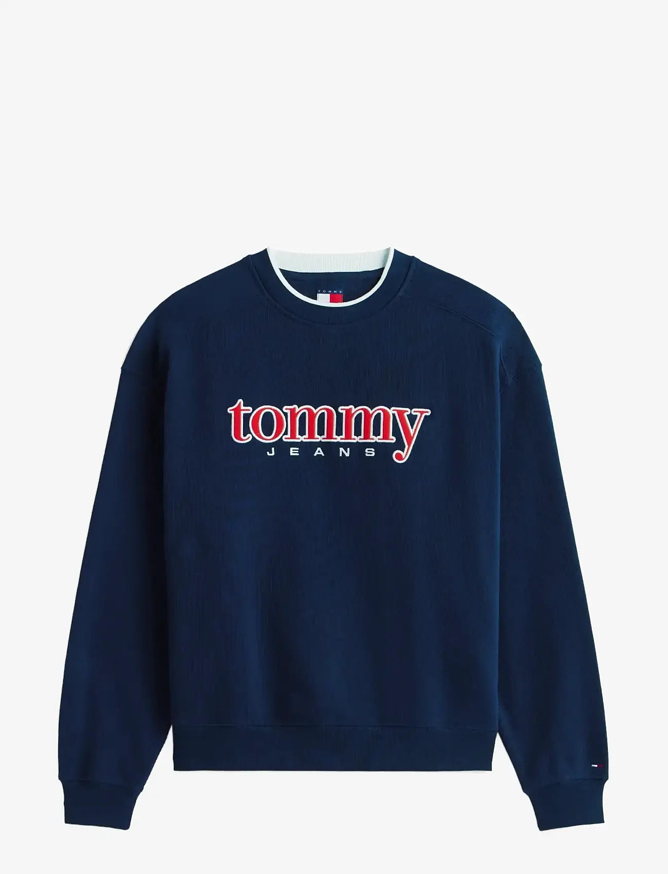 Tommy Jeans - TJM 90S TEXTURE GRAPHIC CREW - sweatshirts - dark night navy - 1