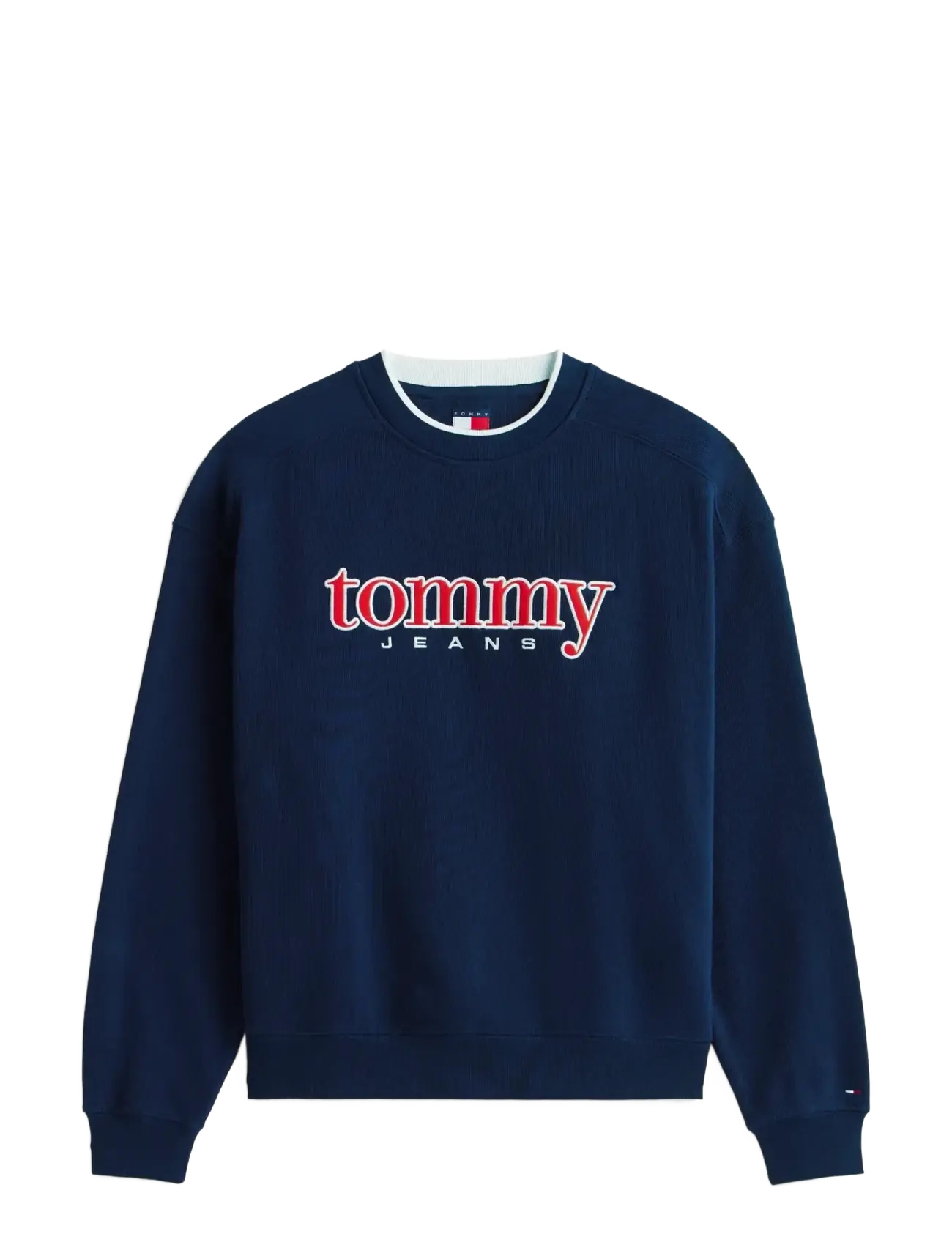 Tommy Jeans TJM 90S TEXTURE GRAPHIC CREW - Sweatshirts & hoodies - DARK NIGHT NAVY / navy