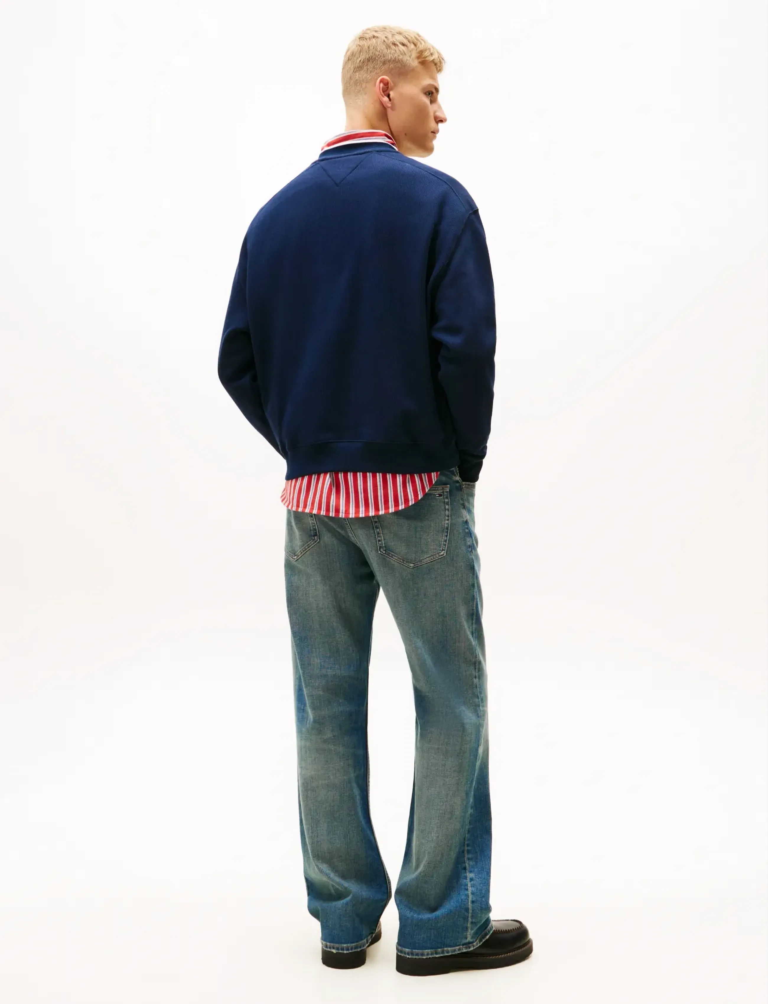Tommy Jeans - TJM 90S TEXTURE GRAPHIC CREW - shoppa efter stil - dark night navy - 3