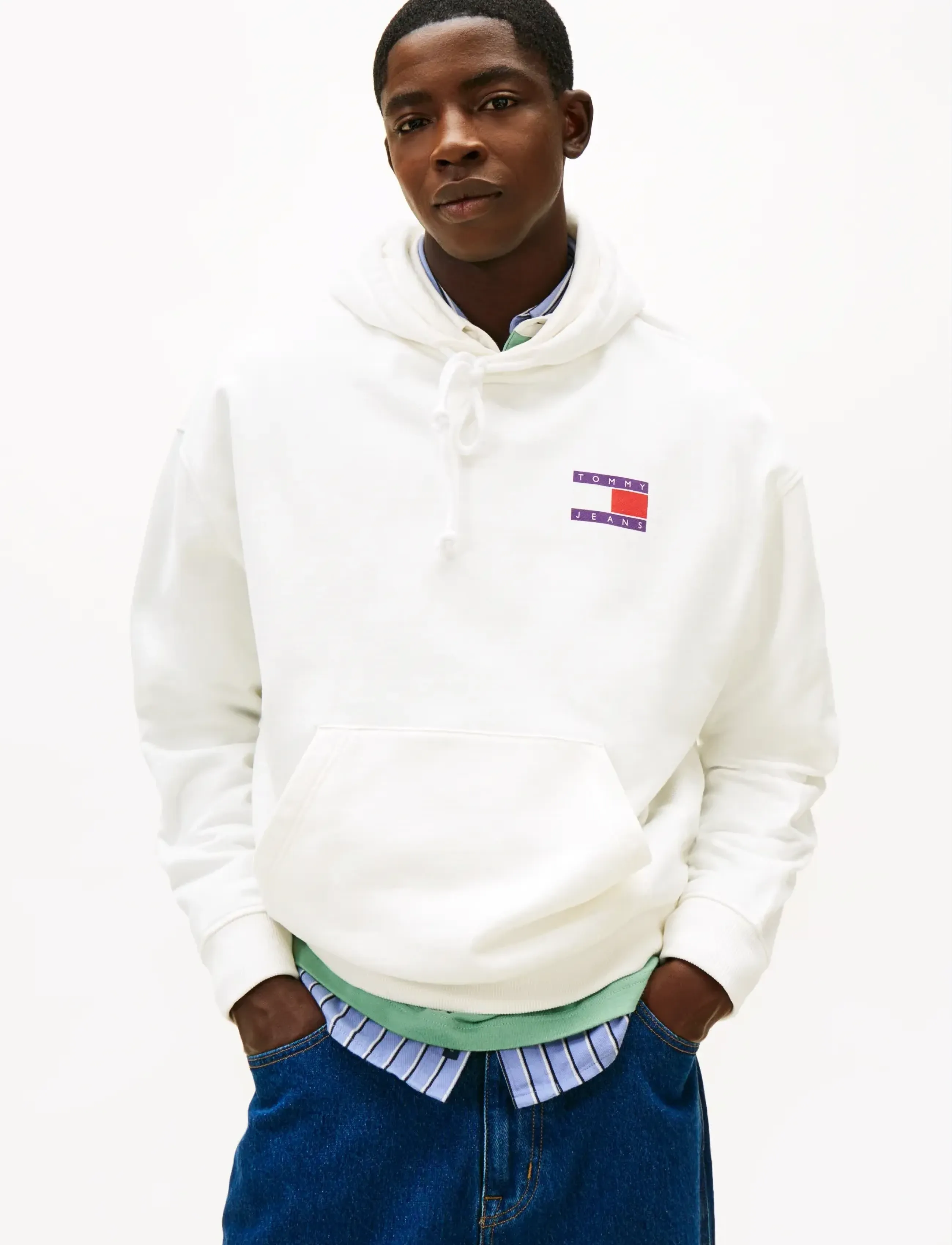 Tommy Jeans Tjm 90S Dna Play Hoodie, XL, Sweatshirts & Hoodies, Weiß - Männerswear