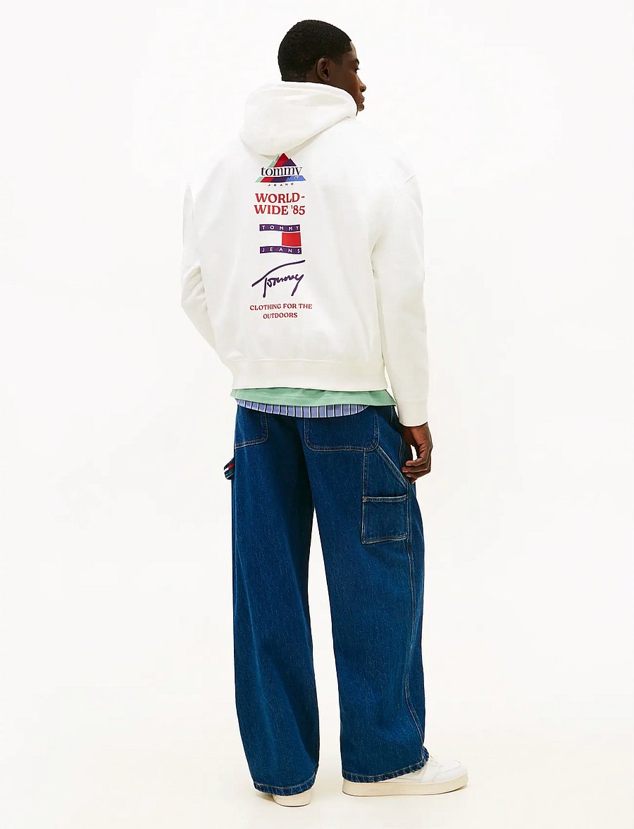 Tommy Jeans - TJM 90S DNA PLAY HOODIE - pirkt pēc stila - ecru - 2