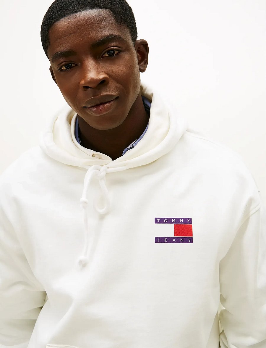 Tommy Jeans - TJM 90S DNA PLAY HOODIE - pirkt pēc stila - ecru - 4