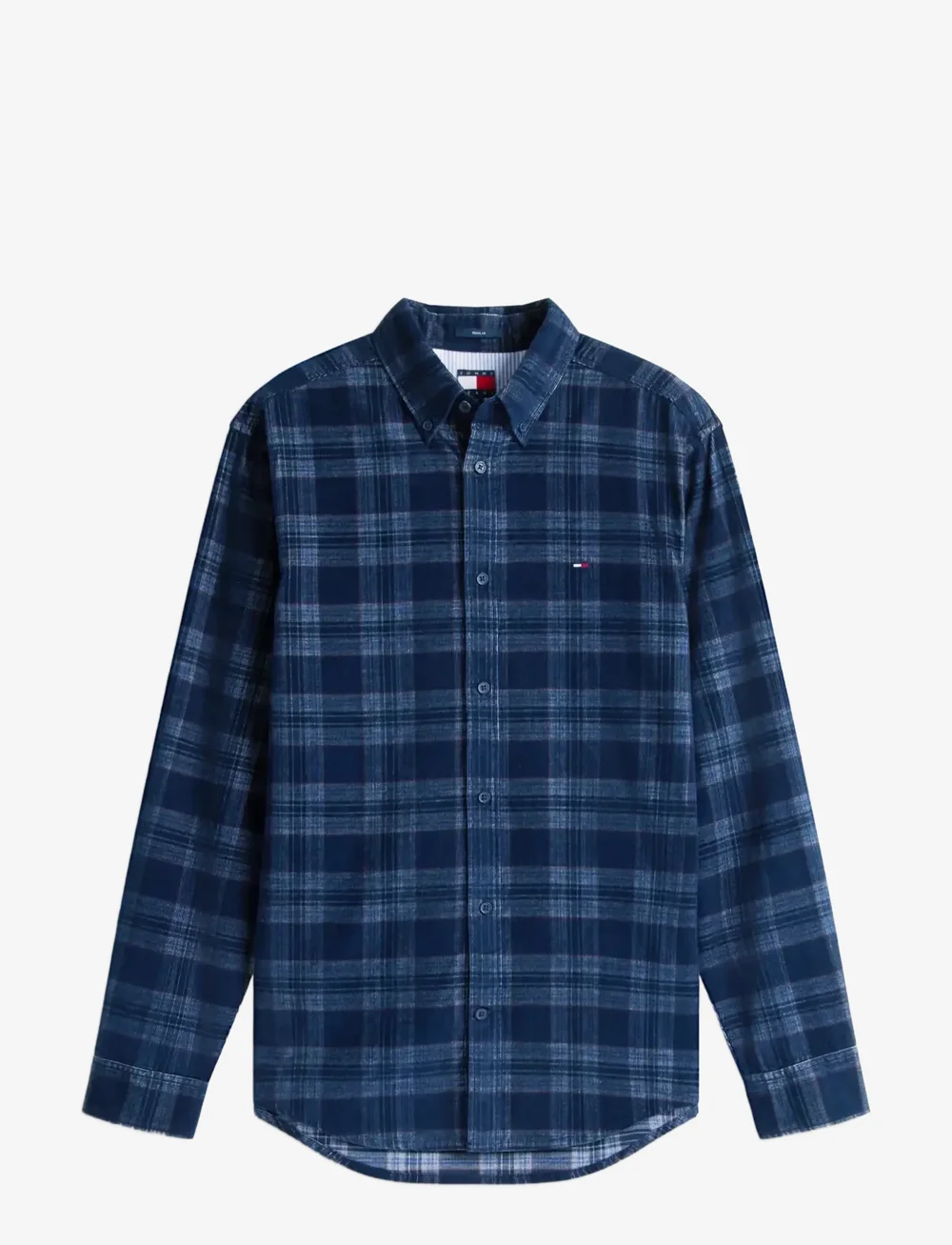 Tommy Jeans - TJM REG CHECK CORD SHIRT - ruutupaidat - dark night navy check - 1