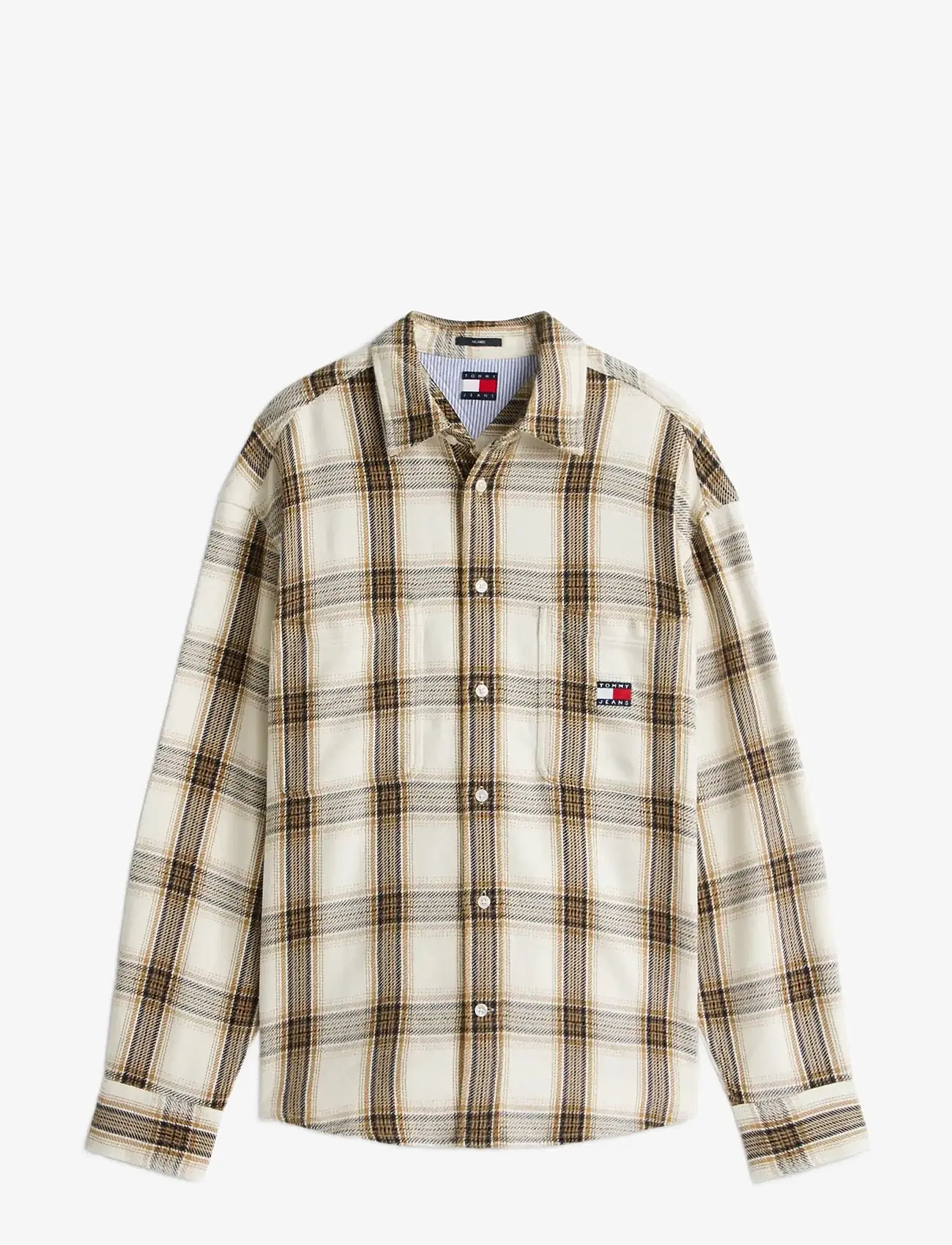 Tommy Jeans - TJM RLX CHECK BRUSHED OS EXT - ruutupaidat - ancient white check - 1