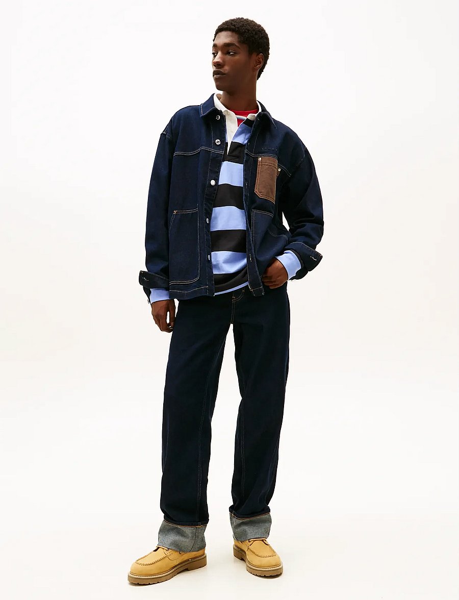 Tommy Jeans - CHORE JACKET EXT EI6050 - ungefütterte denimjacken - denim dark - 2