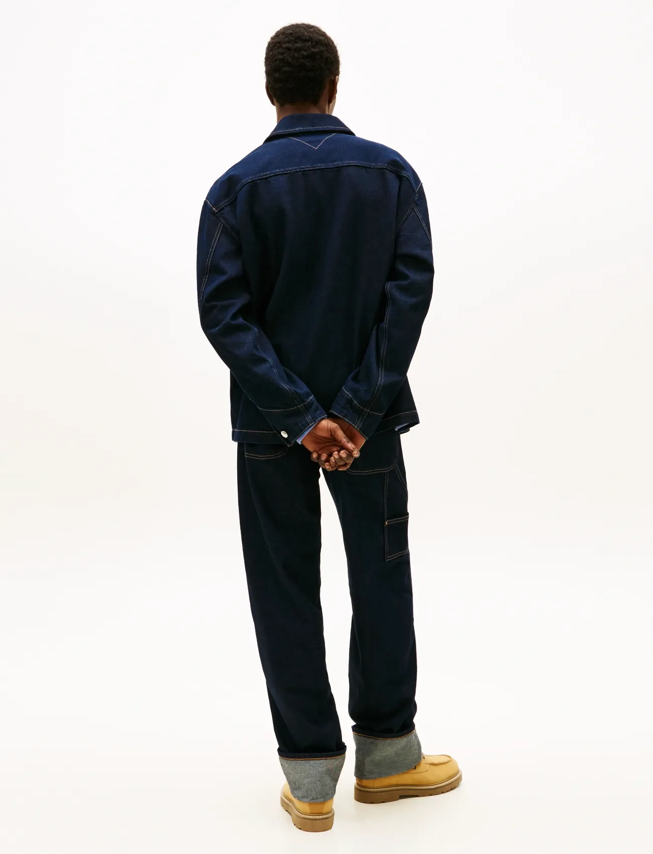 Tommy Jeans - CHORE JACKET EXT EI6050 - vårjackor - denim dark - 3