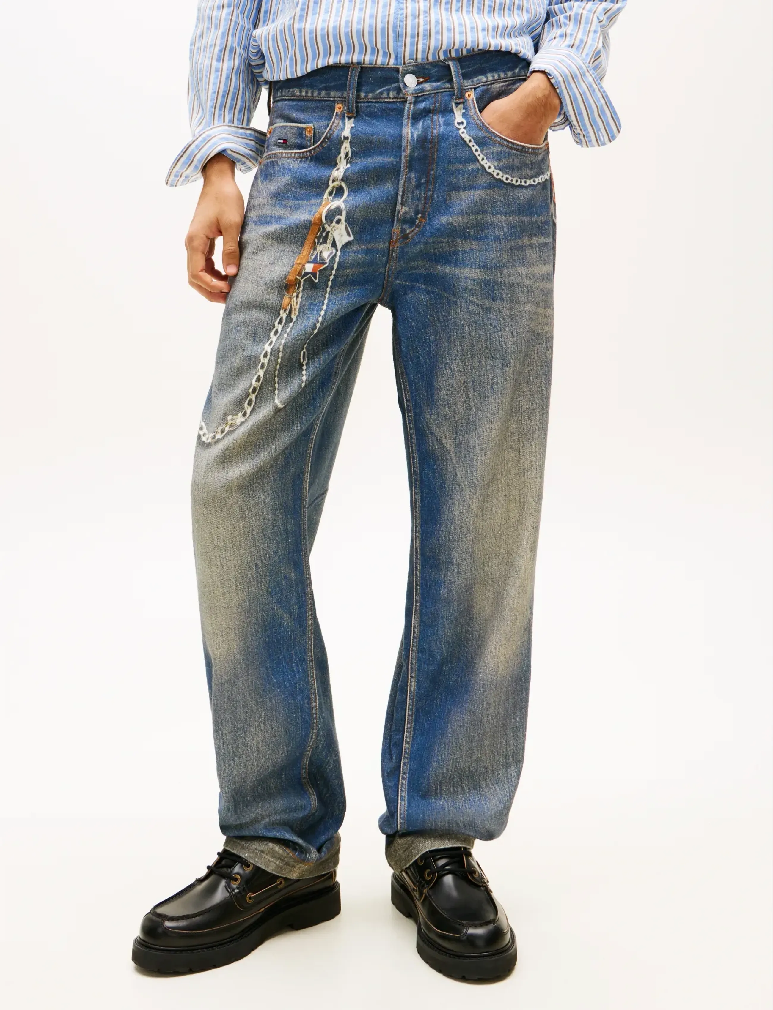 Tommy Jeans JAIMIE RLXD STR CBF BJ2199 - Loose jeans - DENIM DARK / blue