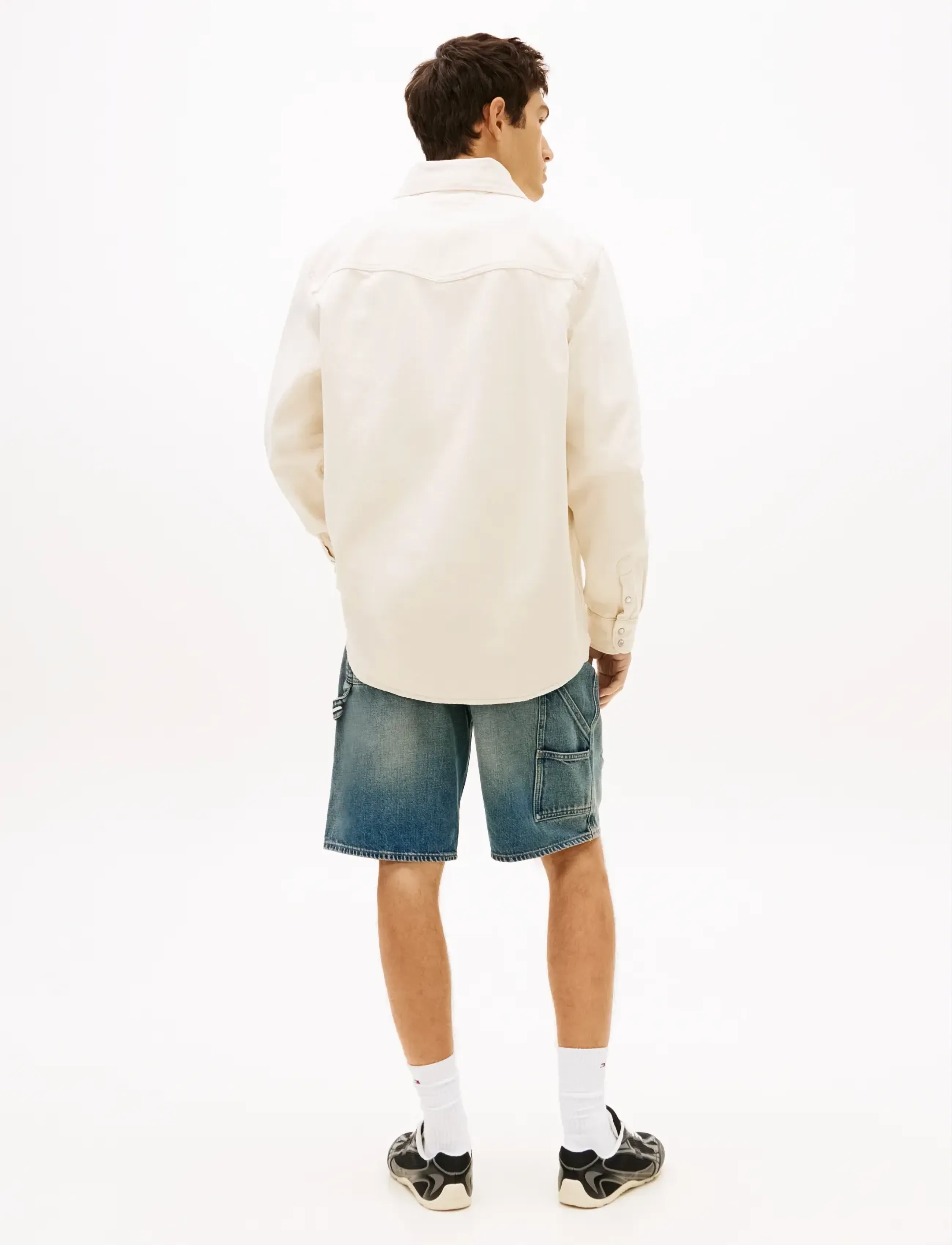 Tommy Jeans - DENIM WESTERN OVERSHIRT BJ6004 - shop efter stil - denim white 01 - 2
