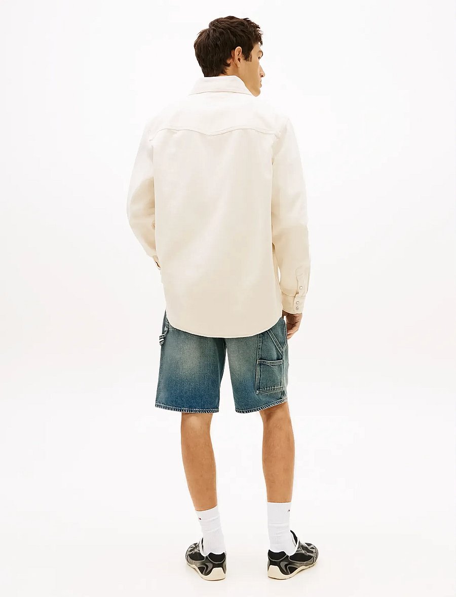 Tommy Jeans - DENIM WESTERN OVERSHIRT BJ6004 - shop efter stil - denim white 01 - 2