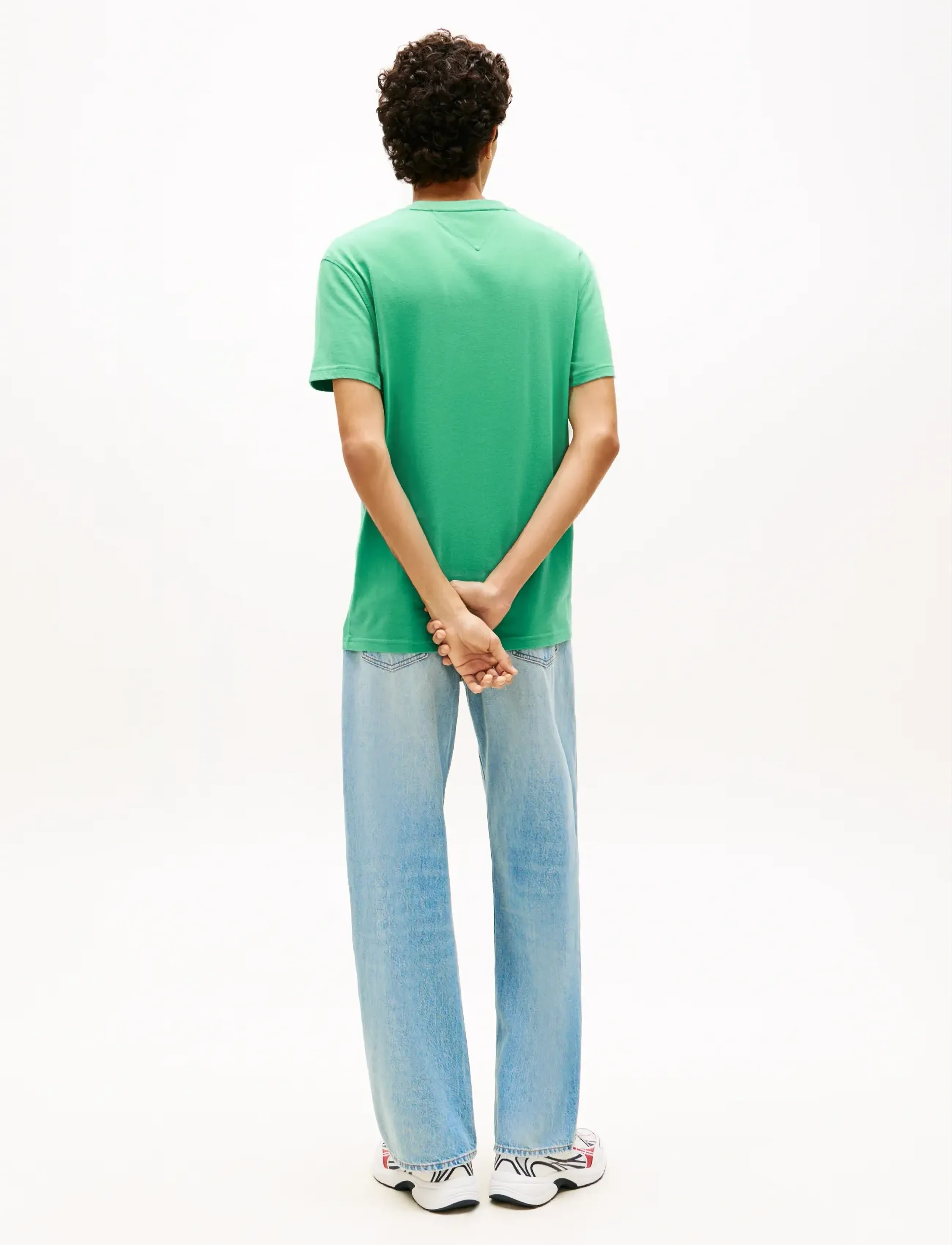 Tommy Jeans - TJM REG SFLAG SS TEE EXT - short-sleeved t-shirts - bahama green - 2