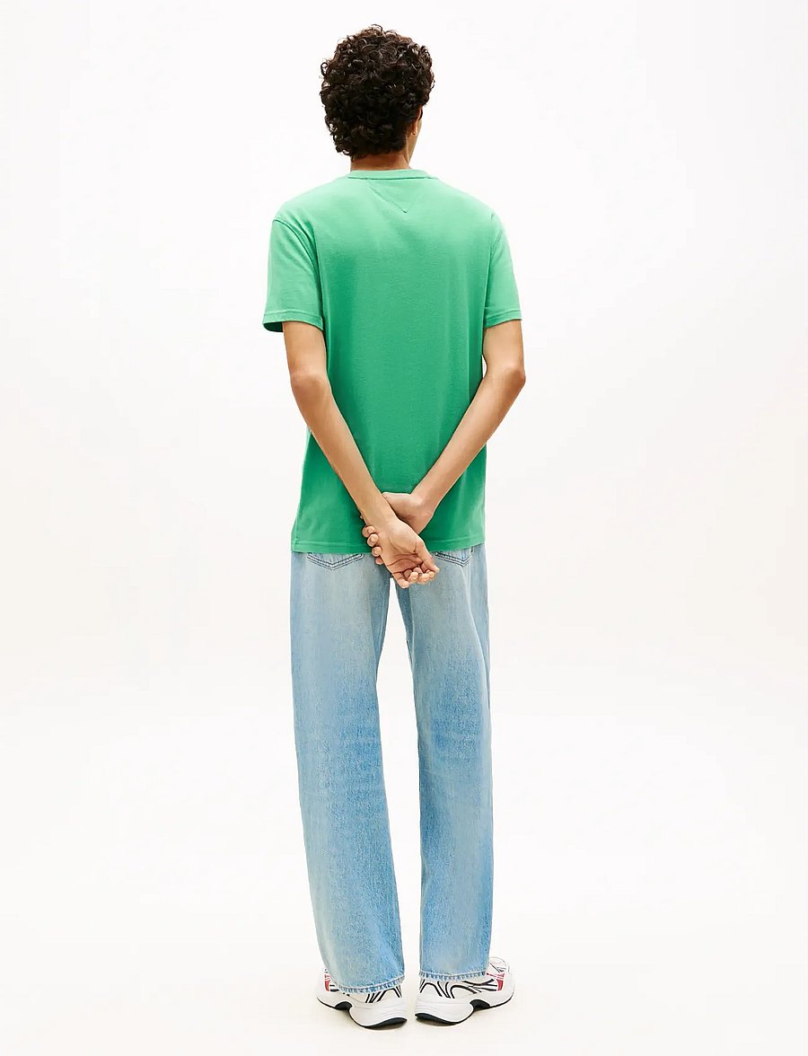 Tommy Jeans - TJM REG SFLAG SS TEE EXT - short-sleeved t-shirts - bahama green - 2