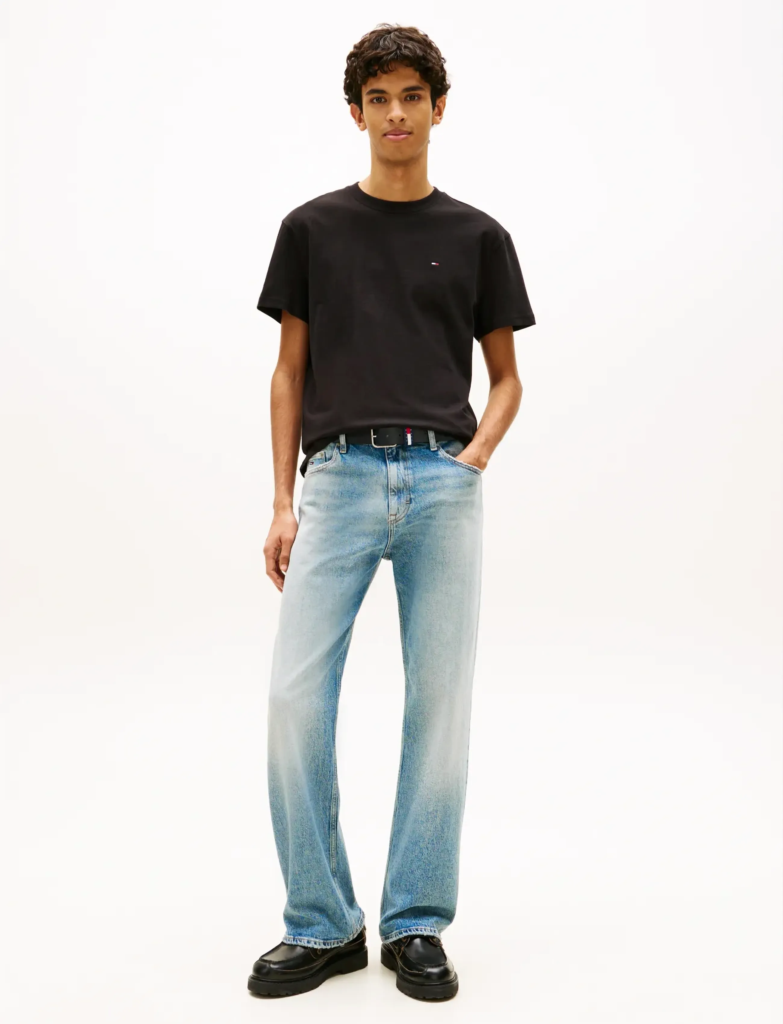 Tommy Jeans - TJM REG SFLAG SS TEE EXT - kurzärmelig - black - 3