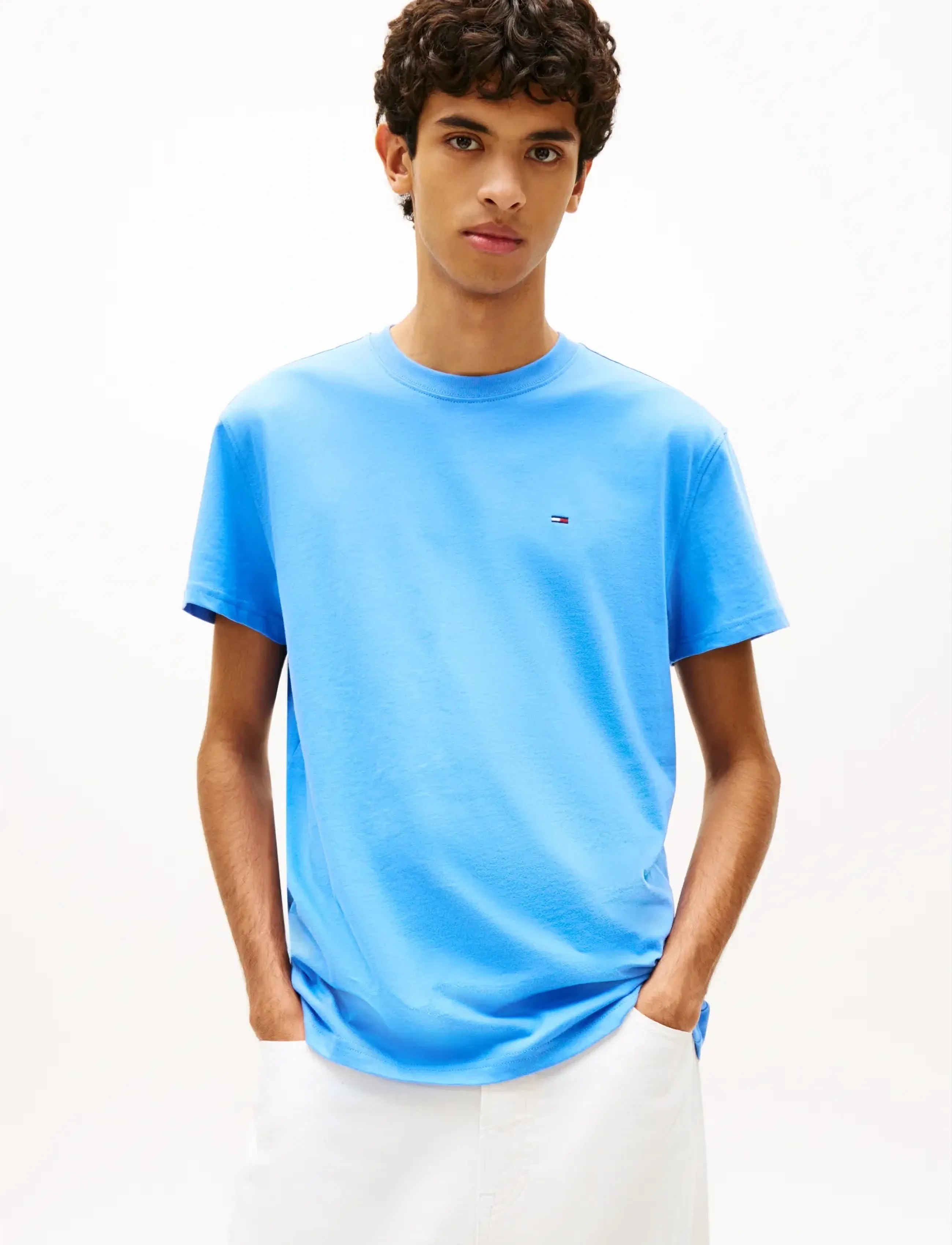 Tommy Jeans TJM REG SFLAG SS TEE EXT - Kortærmede T-shirts - BLUE TWILIGHT / blue