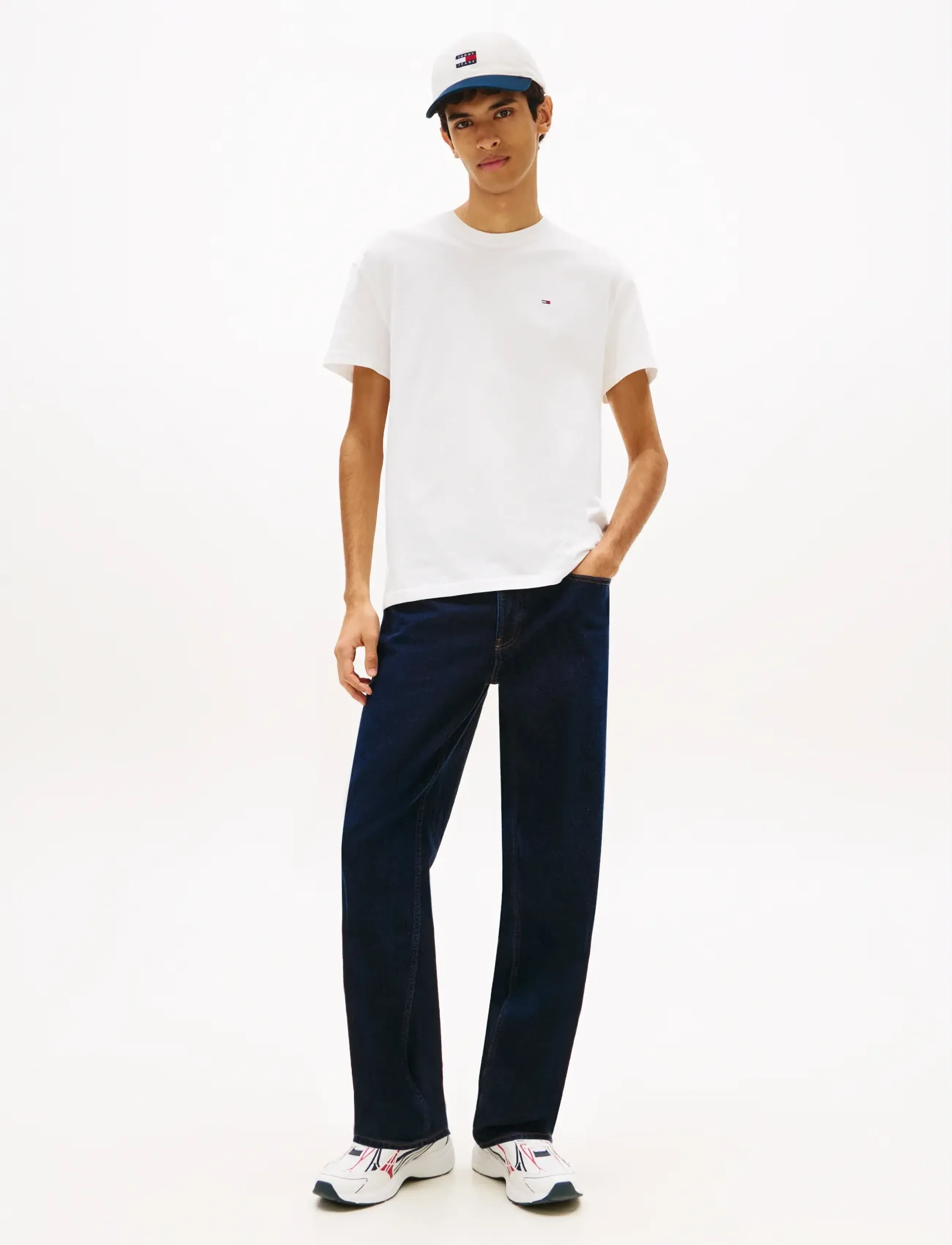 Tommy Jeans - TJM REG SFLAG SS TEE EXT - short-sleeved t-shirts - ecru - 3