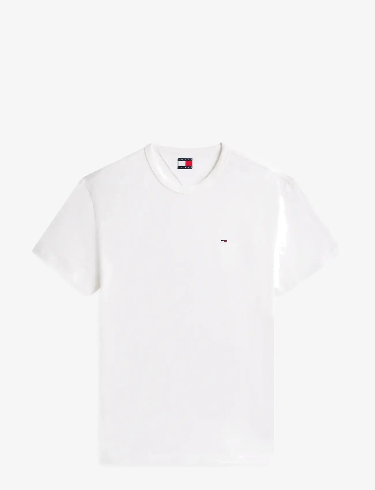 Tommy Jeans - TJM REG SFLAG SLUB SS TEE - kortærmede t-shirts - ecru - 1