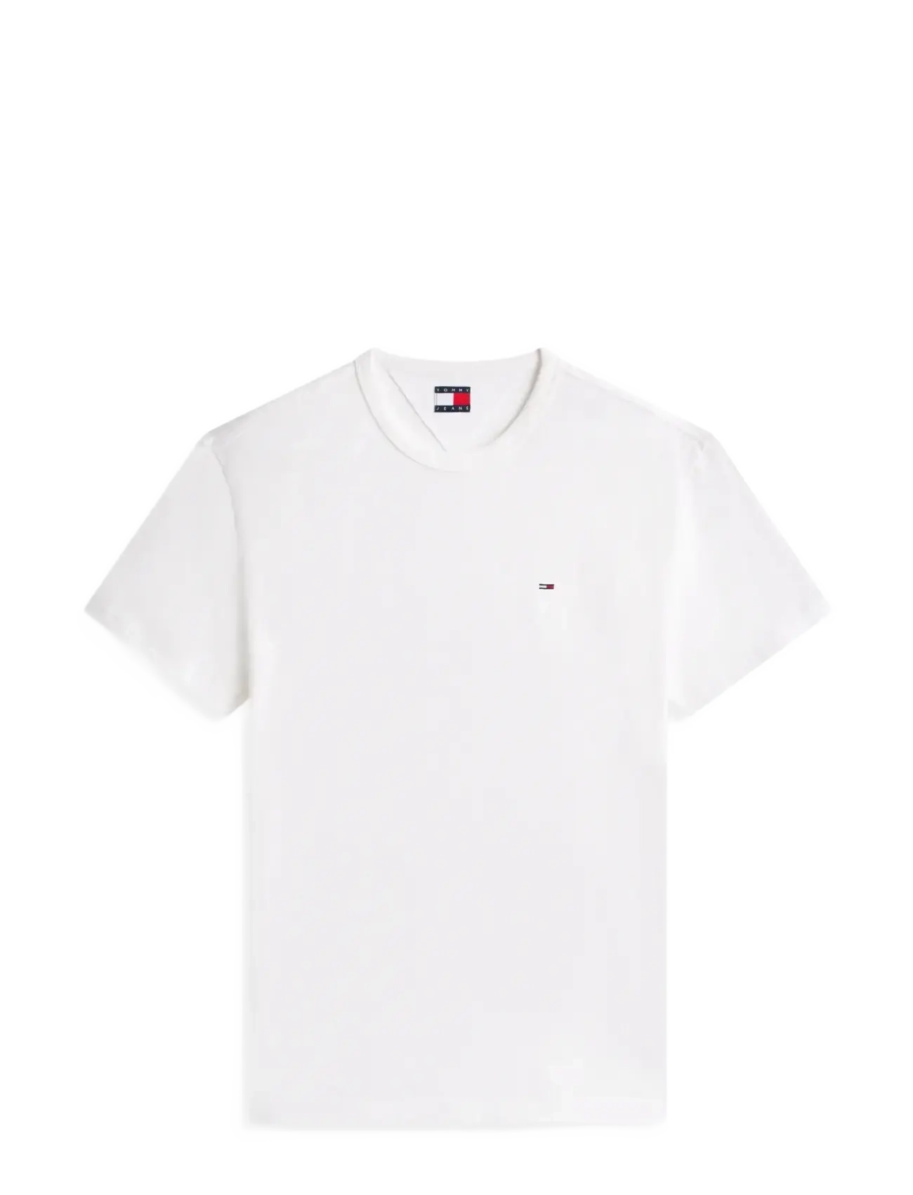 Tommy Jeans TJM REG SFLAG SLUB SS TEE - Die niedrigsten Preise - ECRU / white