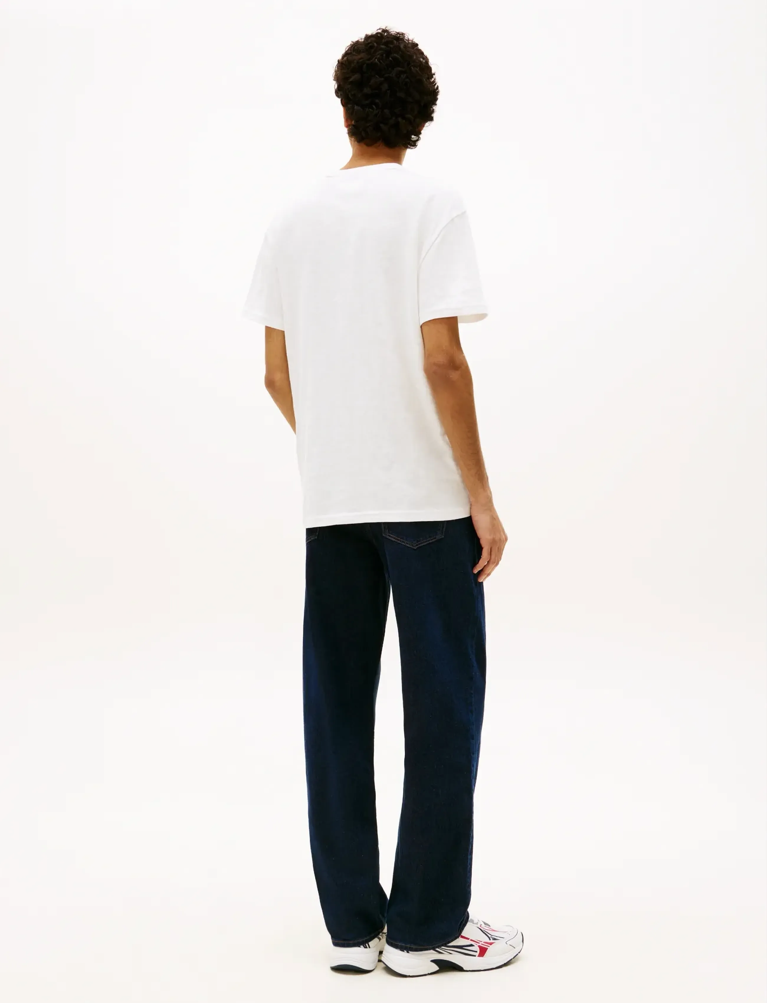 Tommy Jeans - TJM REG SFLAG SLUB SS TEE - lühikeste varrukatega t-särgid - ecru - 2