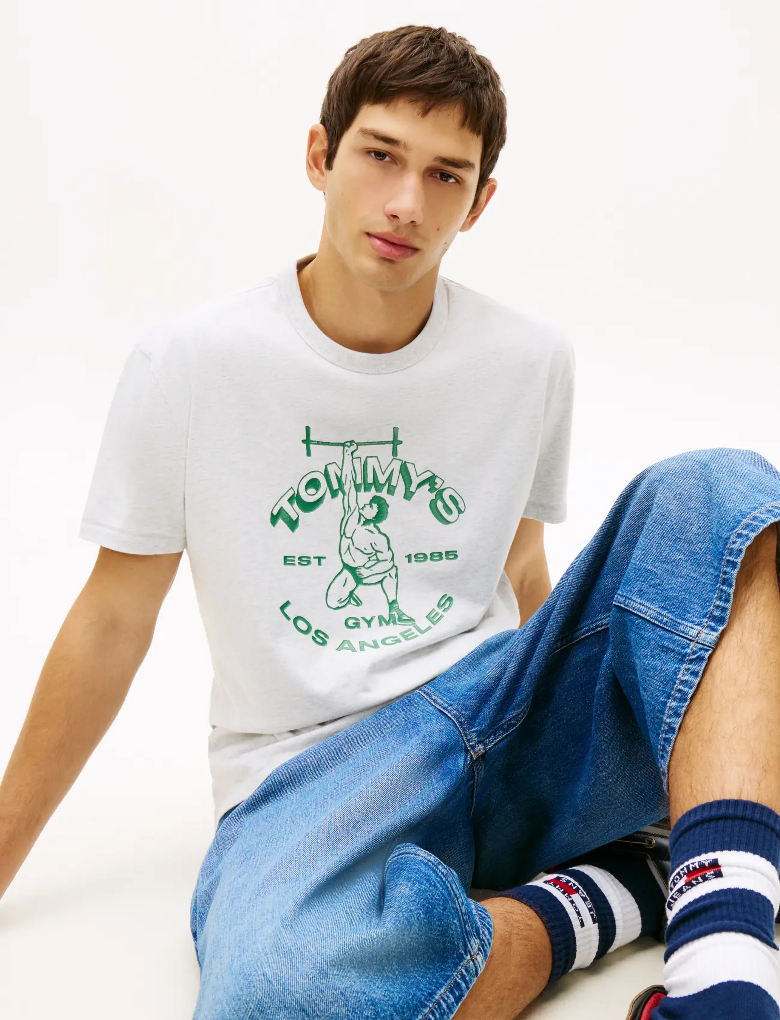 Tommy Jeans - TJM REG LIFTER SS TEE - ice grey heather - 4