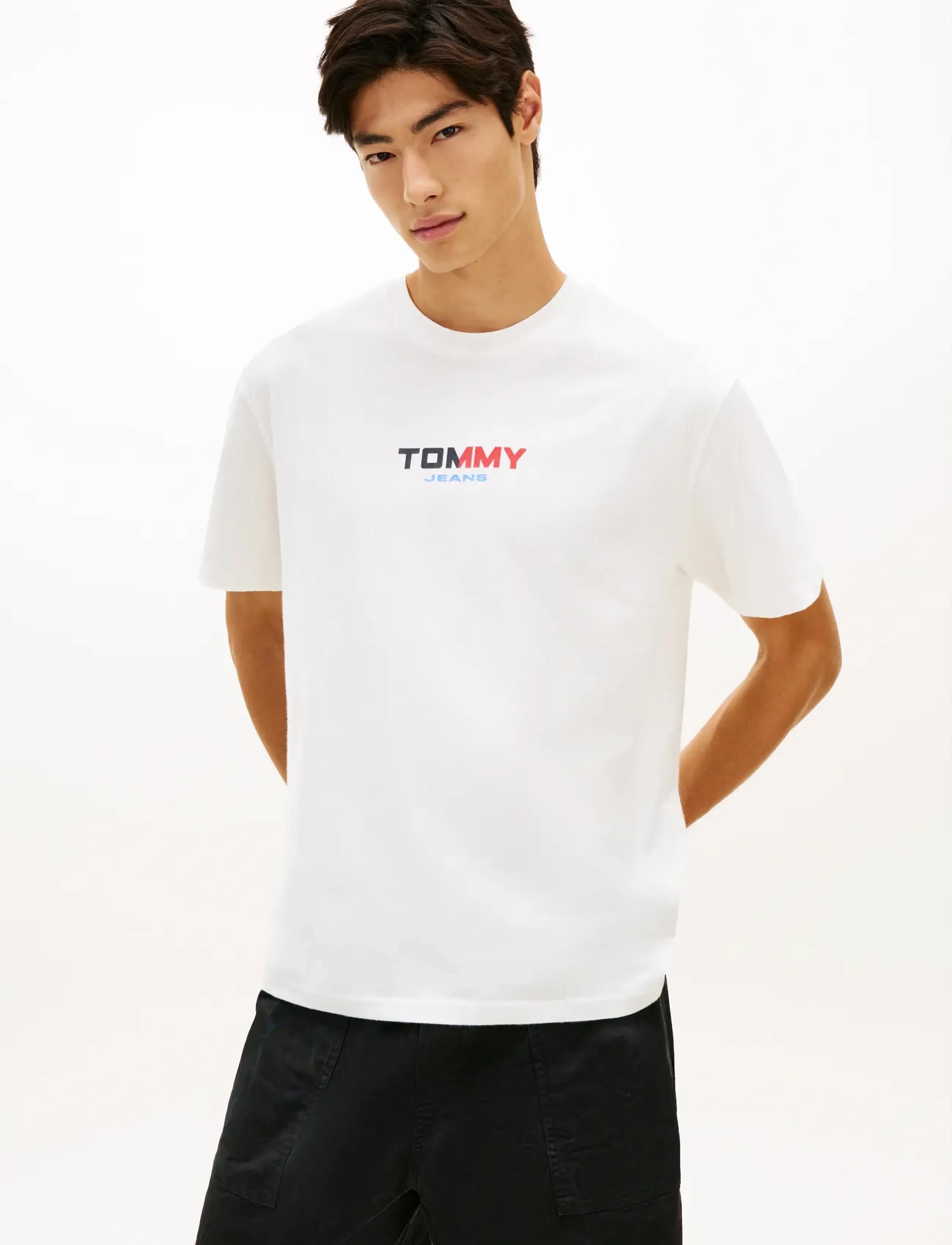Tommy Jeans TJM RLX LA BACKPRINT SS TEE EXT - Kleidung - ECRU / white