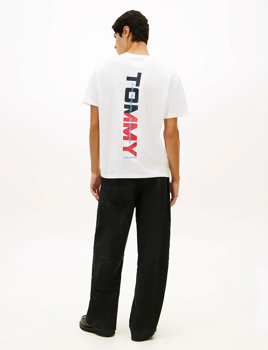 Tommy Jeans - TJM RLX LA BACKPRINT SS TEE EXT - kurzärmelig - ecru - 2