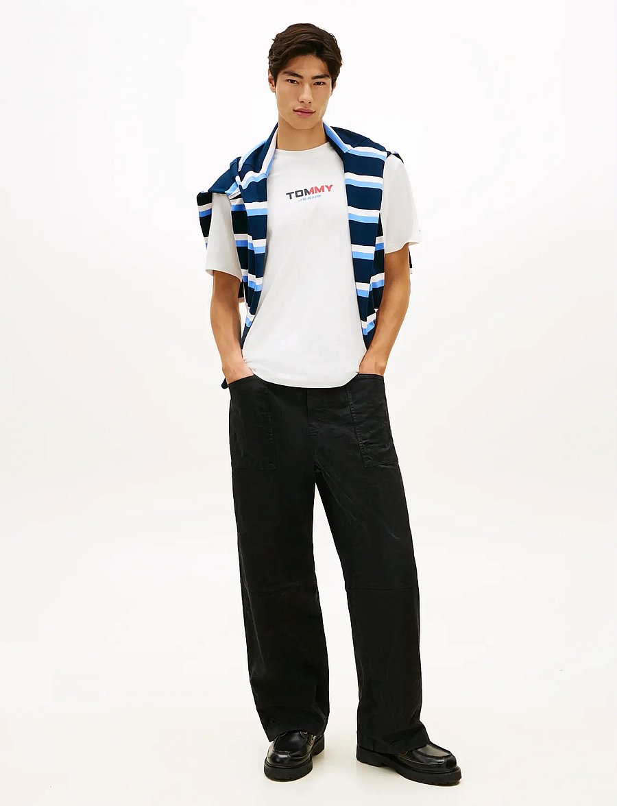 Tommy Jeans - TJM RLX LA BACKPRINT SS TEE EXT - kurzärmelig - ecru - 3