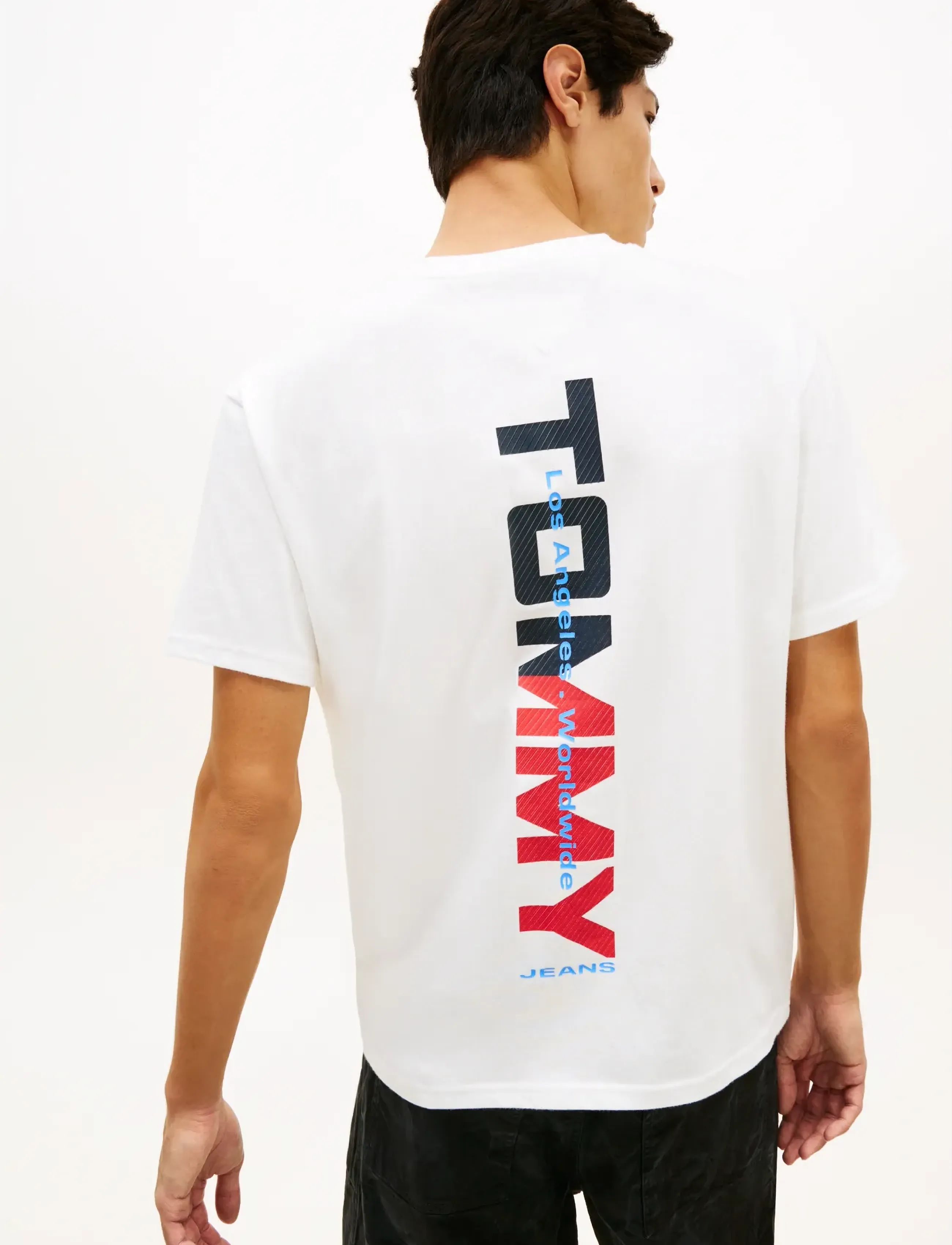 Tommy Jeans - TJM RLX LA BACKPRINT SS TEE EXT - short-sleeved t-shirts - ecru - 4