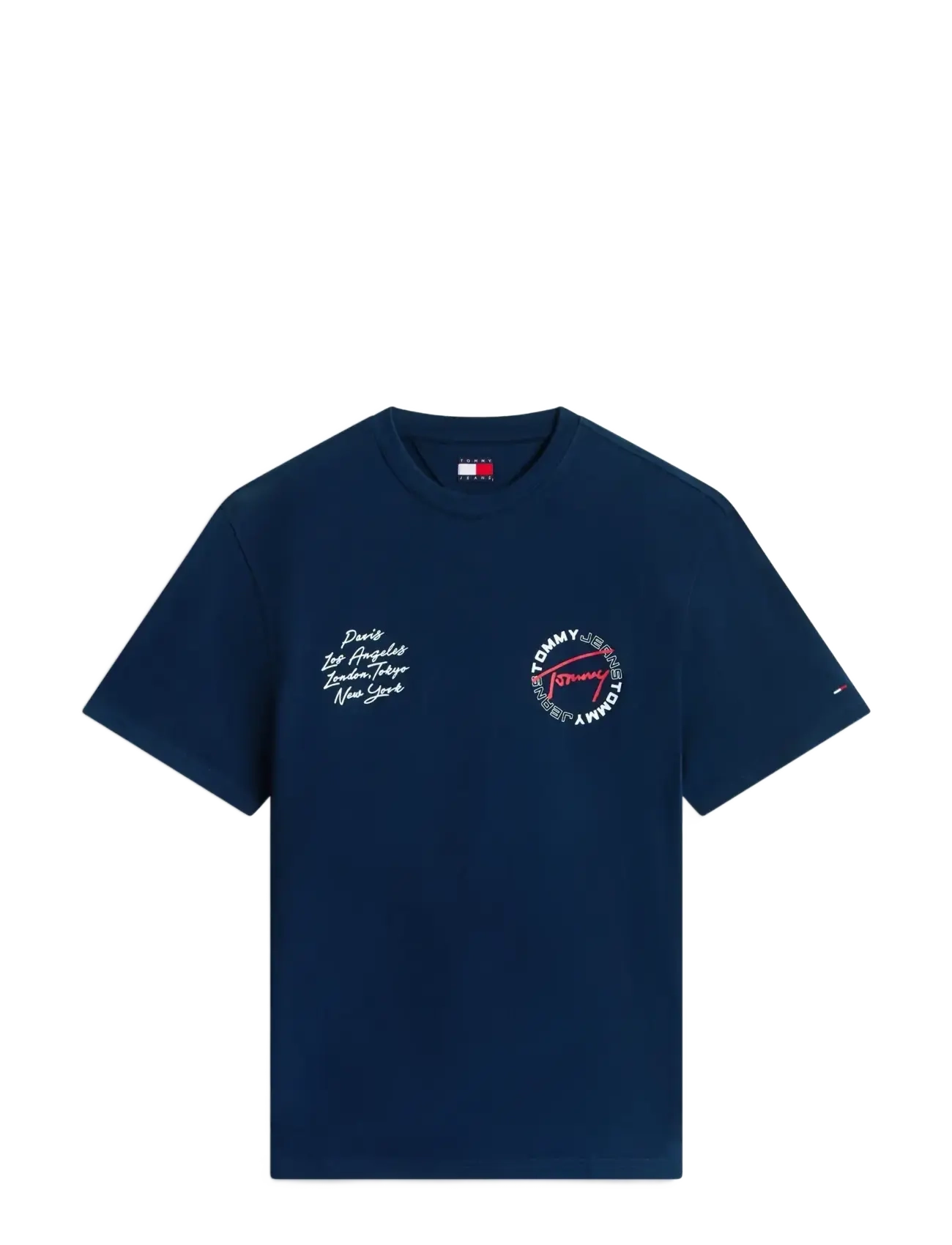 Tommy Jeans TJM RLX SIGN CIRCLE SS TEE EXT - Die niedrigsten Preise - DARK NIGHT NAVY / navy