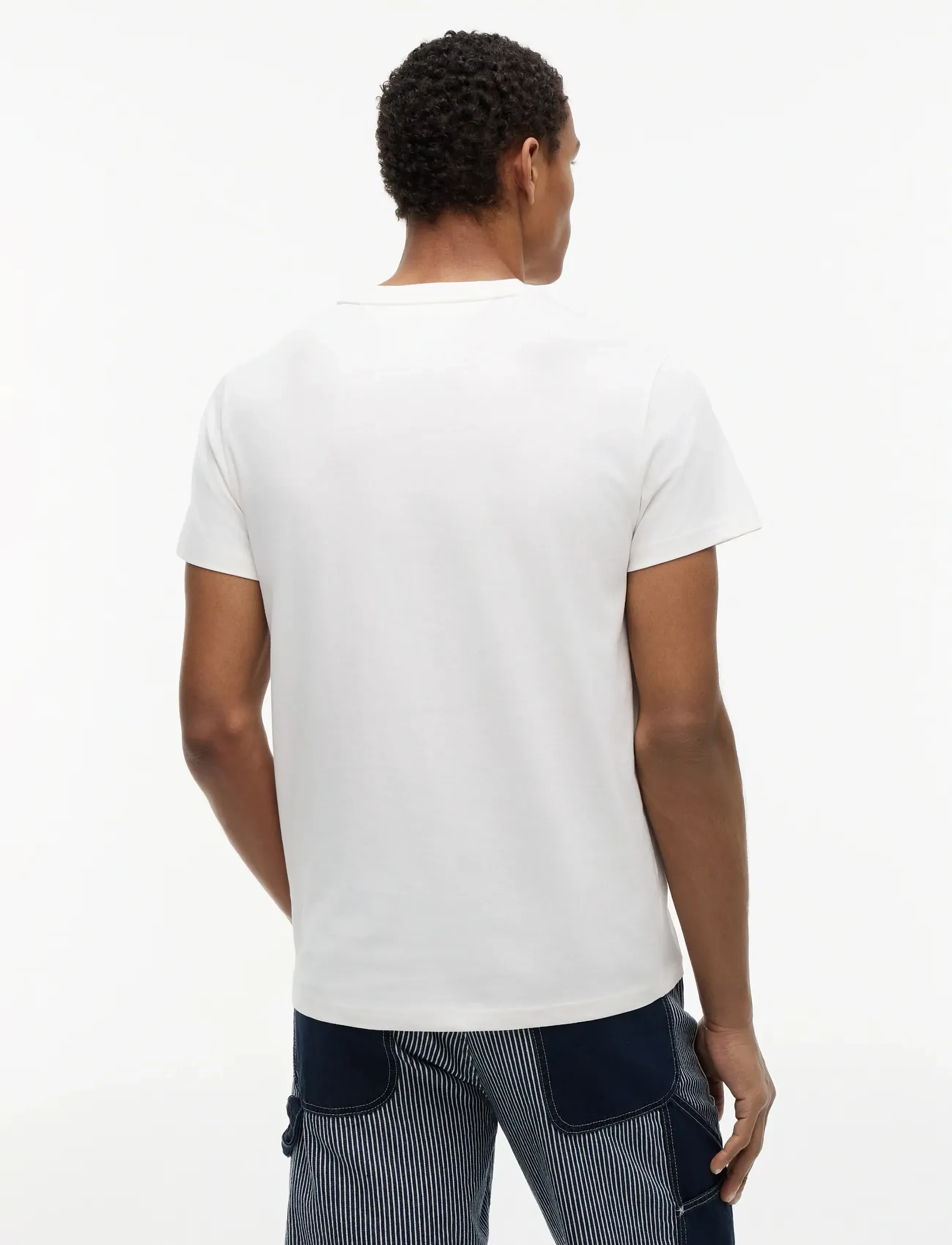 Tommy Jeans - TJM SLIM SIGN CHEST SS TEE EXT - kortærmede t-shirts - ancient white - 2