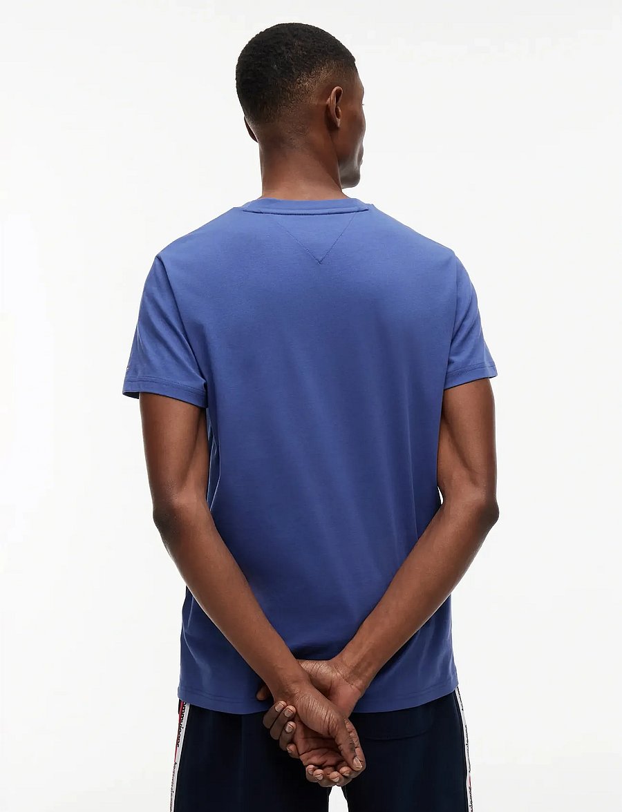 Tommy Jeans - TJM SLIM SIGN CHEST SS TEE EXT - lühikeste varrukatega t-särgid - blue storm - 2