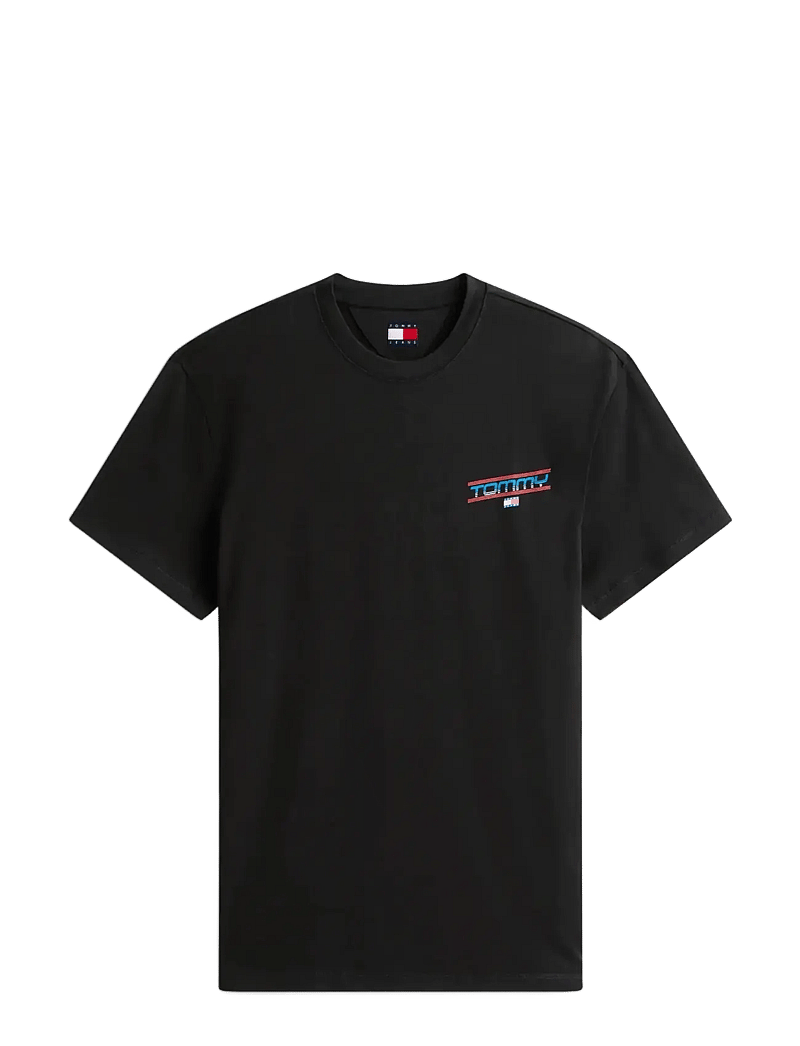 Tommy Jeans - TJM REG POSTER SS TEE - lühikeste varrukatega t-särgid - black - 1