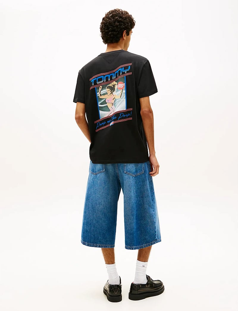 Tommy Jeans - TJM REG POSTER SS TEE - lühikeste varrukatega t-särgid - black - 2