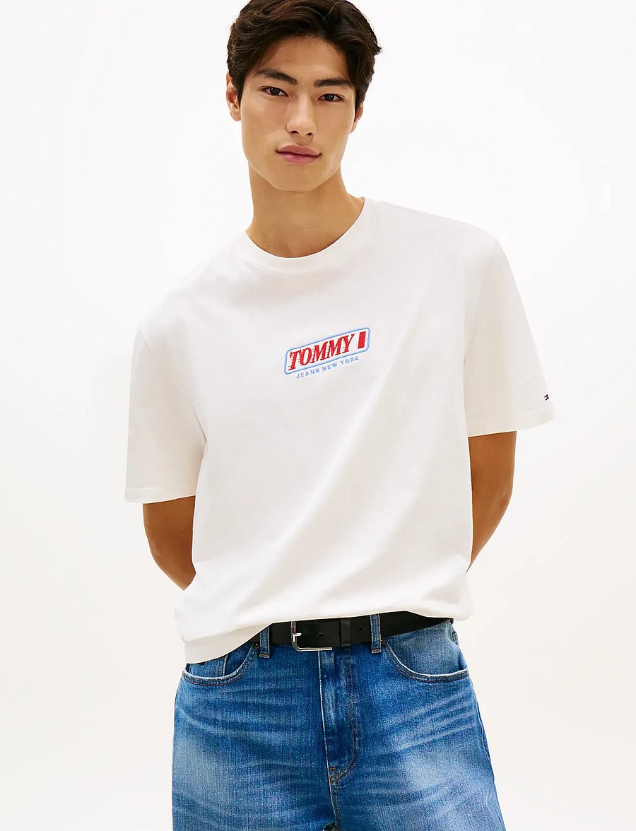 Tommy Jeans - TJM 90S VINTAGE LA SS TEE - ancient white - 0