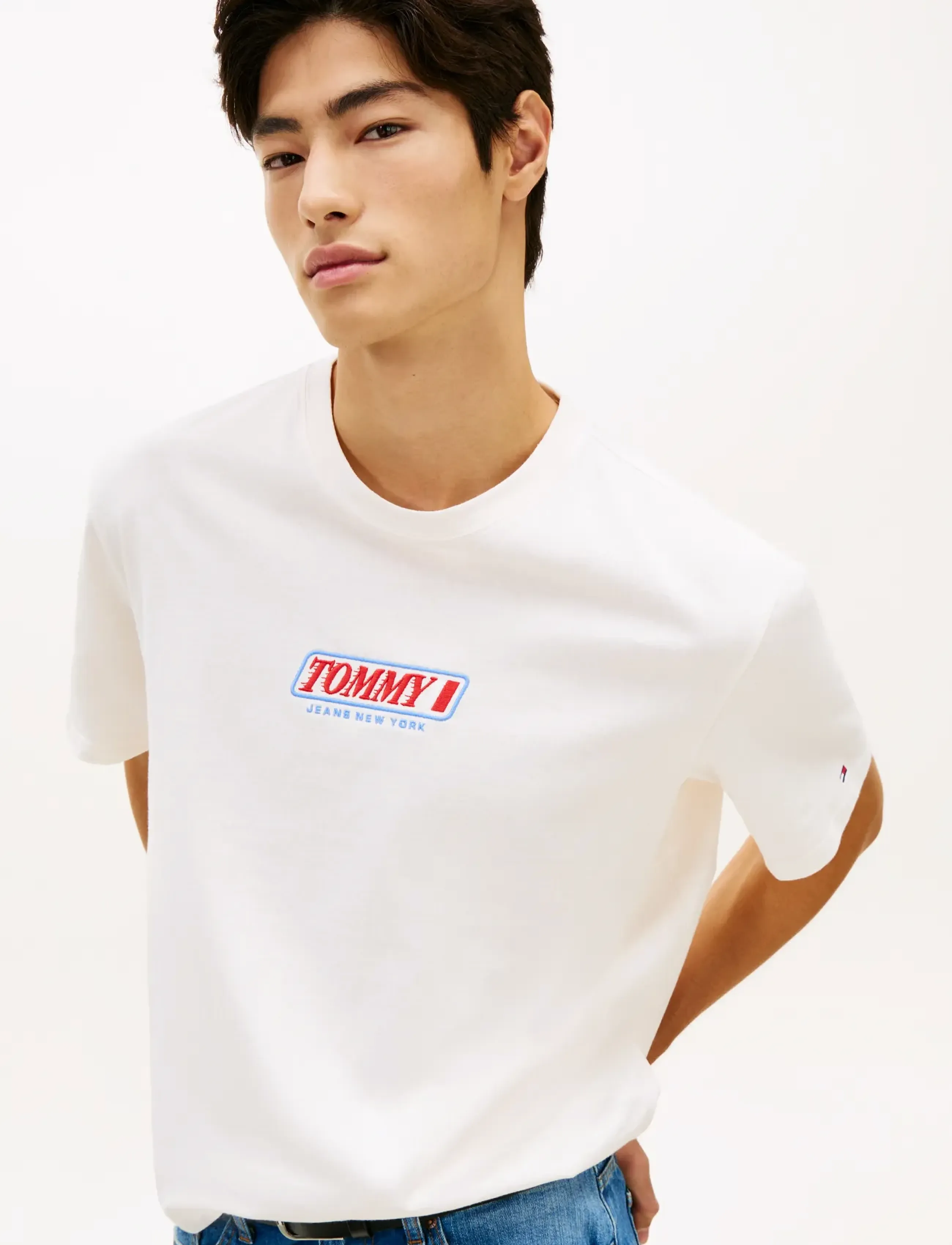 Tommy Jeans - TJM 90S VINTAGE LA SS TEE - ancient white - 4