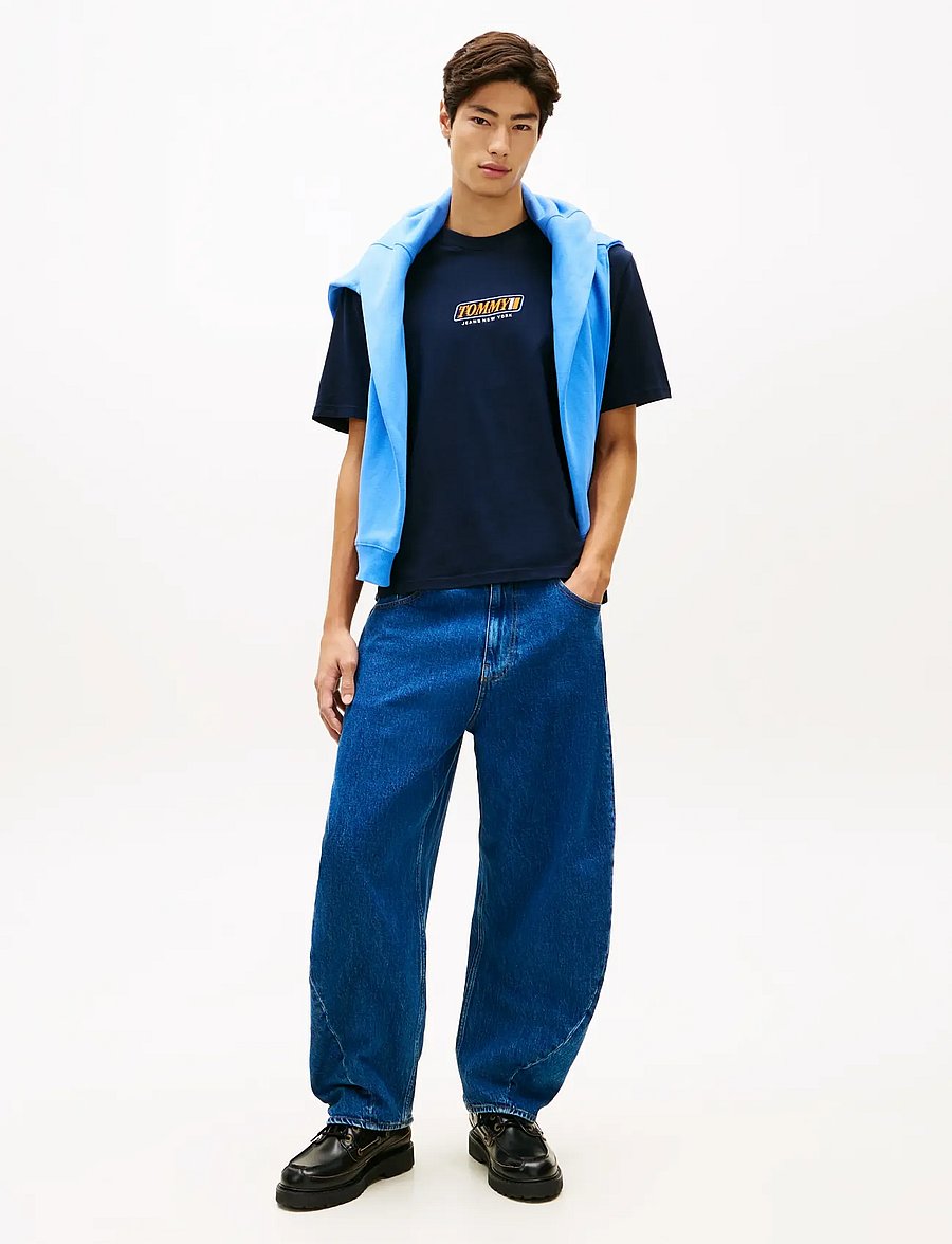 Tommy Jeans - TJM 90S VINTAGE LA SS TEE - dark night navy - 3
