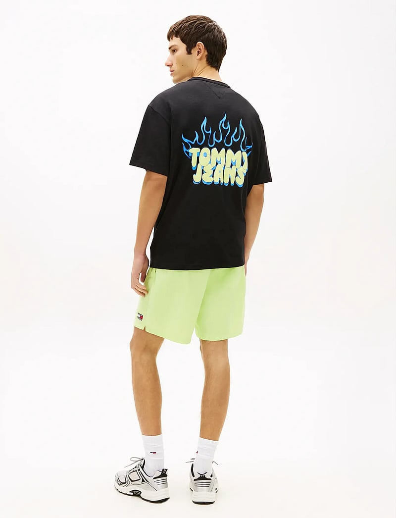 Tommy Jeans - TJM RLX BUBBLE FLAME SS TEE - kurzärmelig - black - 2