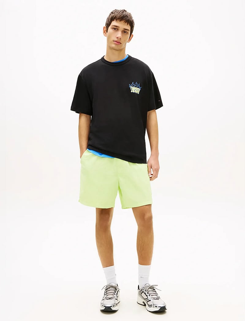 Tommy Jeans - TJM RLX BUBBLE FLAME SS TEE - kurzärmelig - black - 3