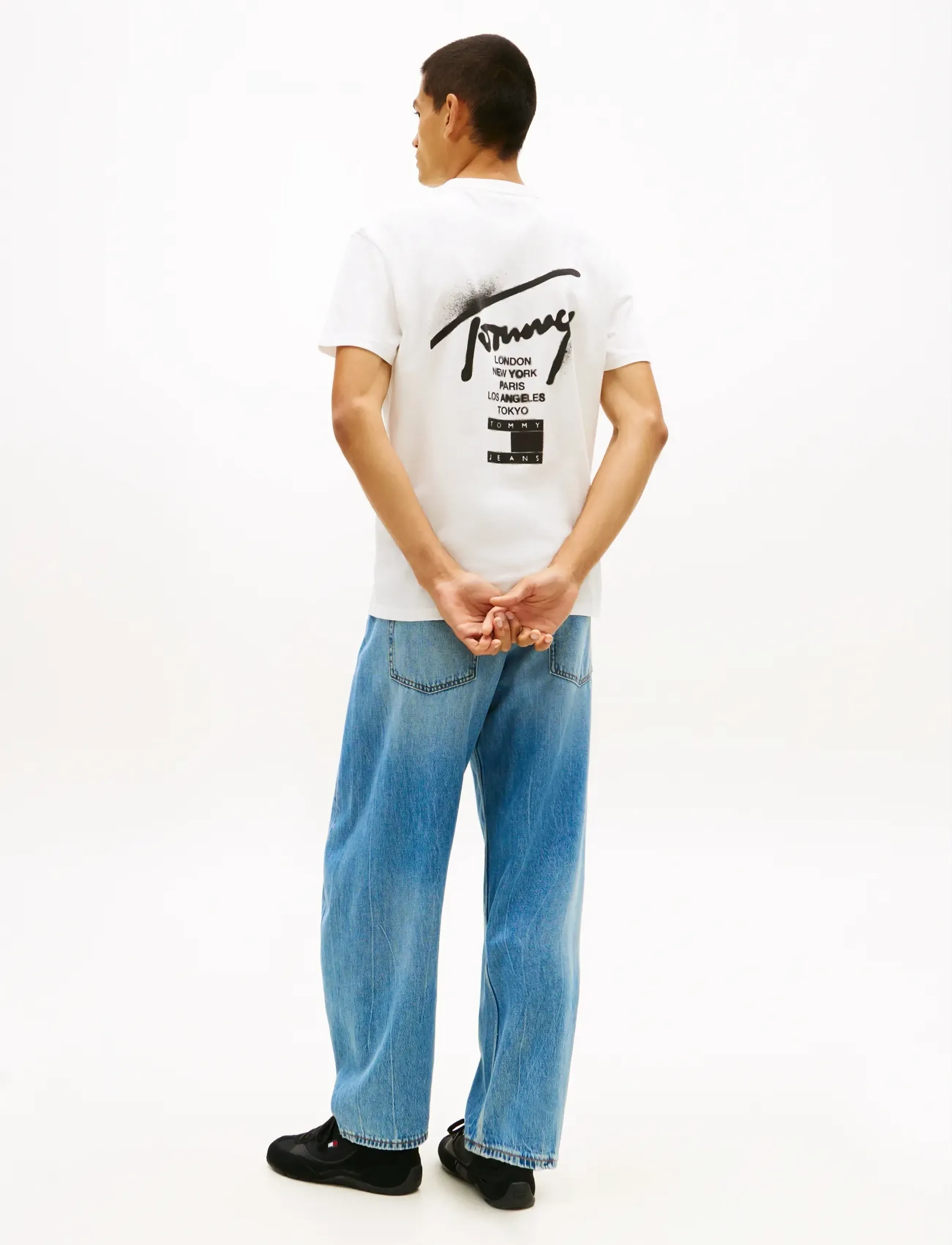 Tommy Jeans - TJM REG CITY SIGN SS TEE EXT - kortärmade t-shirts - ecru - 2
