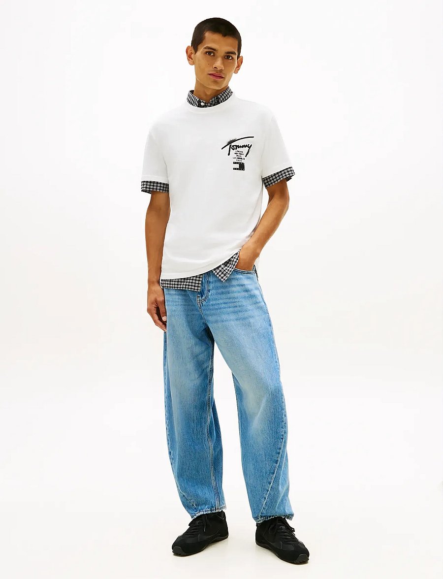 Tommy Jeans - TJM REG CITY SIGN SS TEE EXT - lühikeste varrukatega t-särgid - ecru - 3