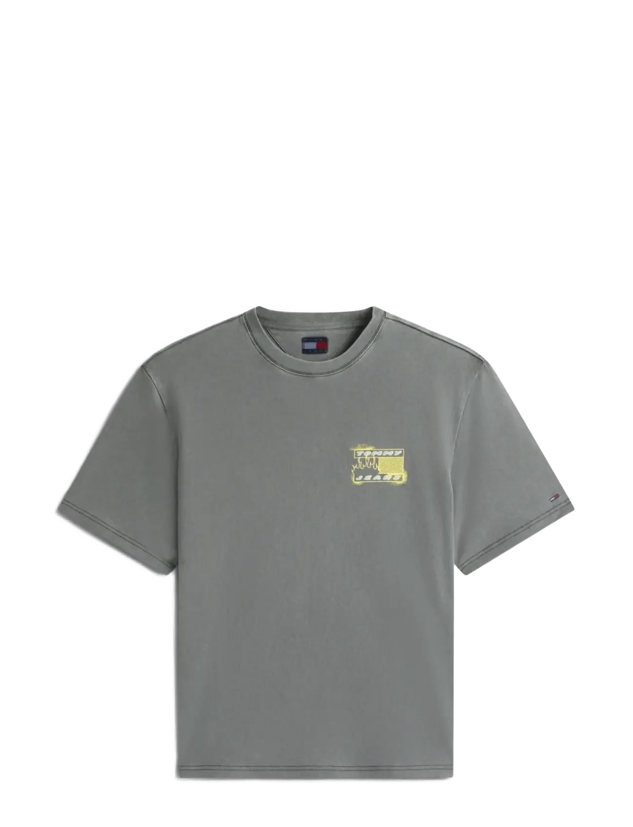 TOMMY JEANS Tjm 90S Bubble Flag Ss Tee Grau - XL - Herren
