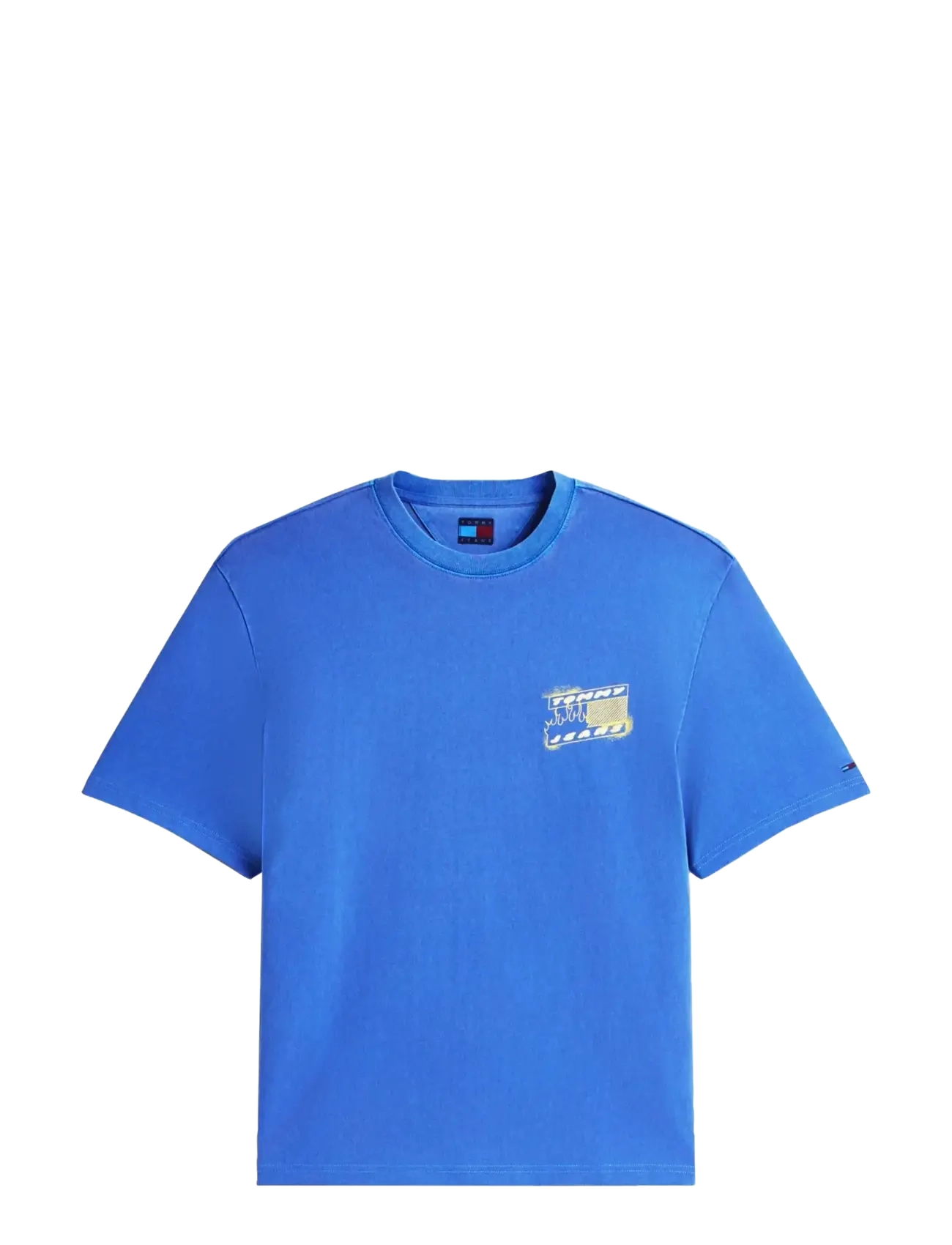 TOMMY JEANS Tjm 90S Bubble Flag Ss Tee Blau - XXL - Herren